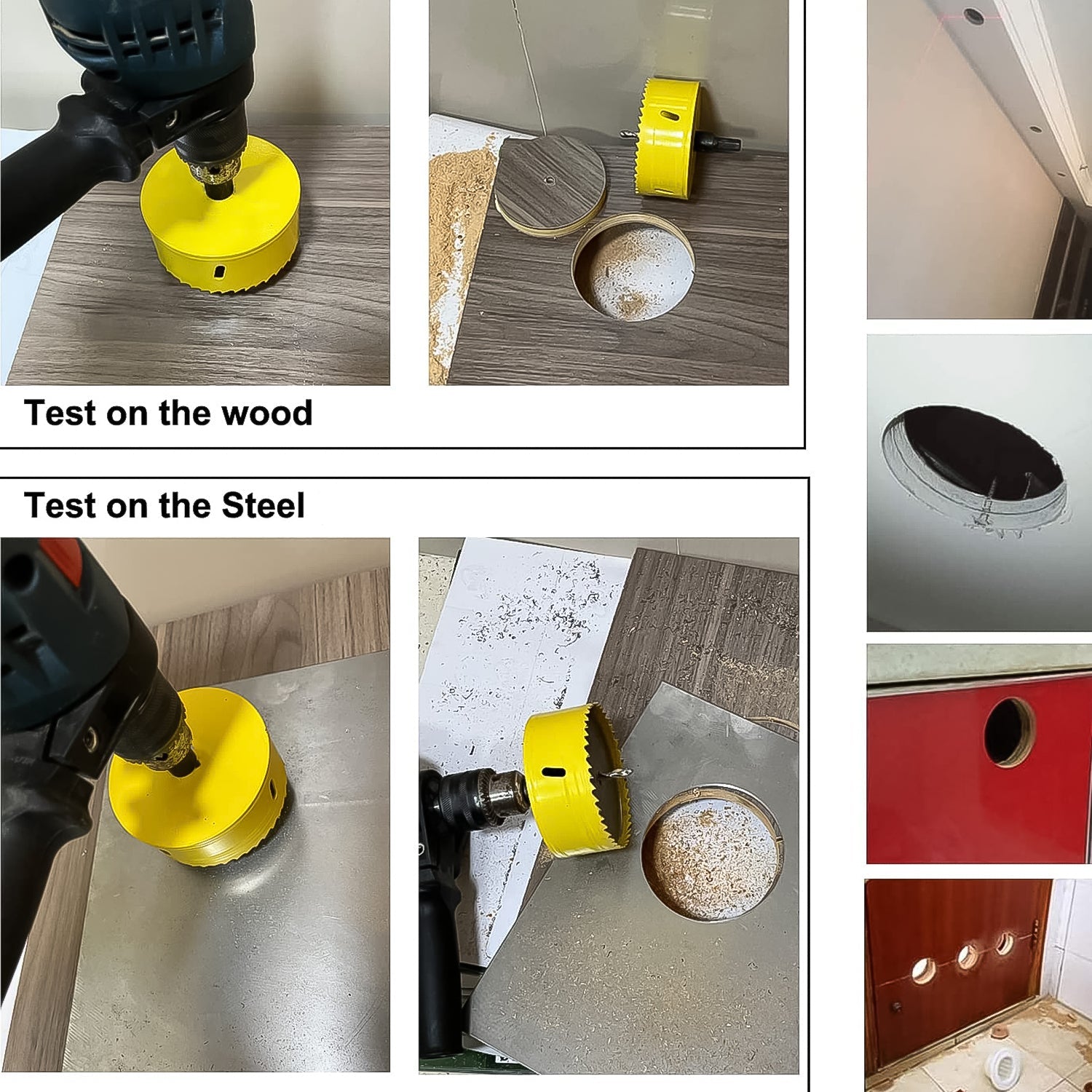 Door Lock Installation (22mmx150mm) Hole Saw Kit (1 Set) - Springkart 