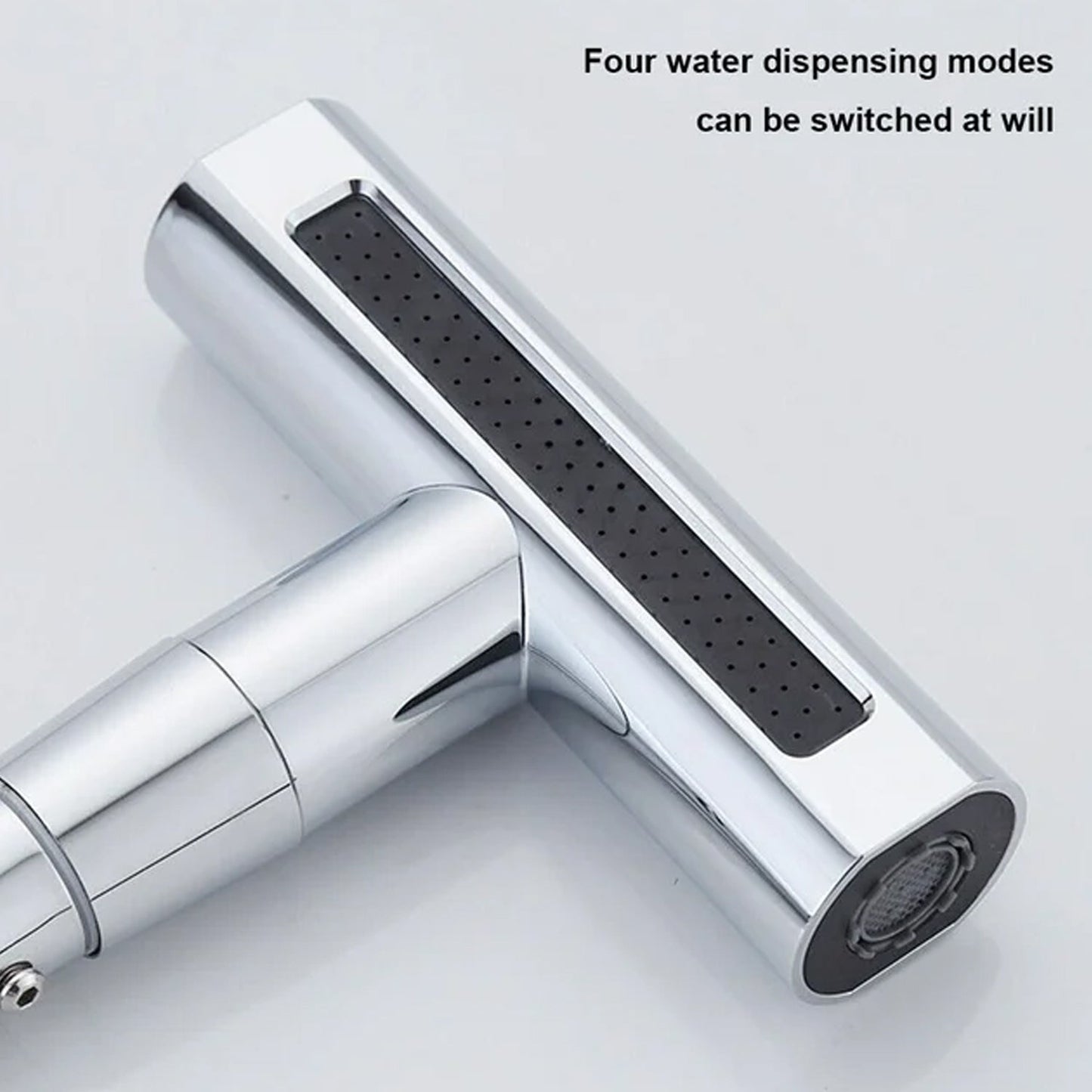 Multifunction Shower Waterfall Kitchen Faucet, 360° Rotation Waterfall Kitchen Faucet, Touch Kitchen Faucet, Faucet Extender for Kitchen Sink, Swivel Waterfall Kitchen Faucet for Washing Vegetable Fruit (4 In 1 ) - Springkart 