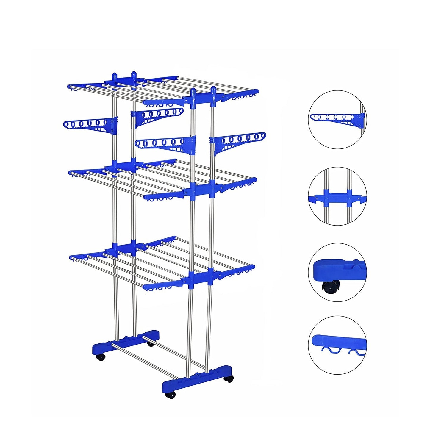 Stainless Steel Cloth Drying Stand - Springkart 