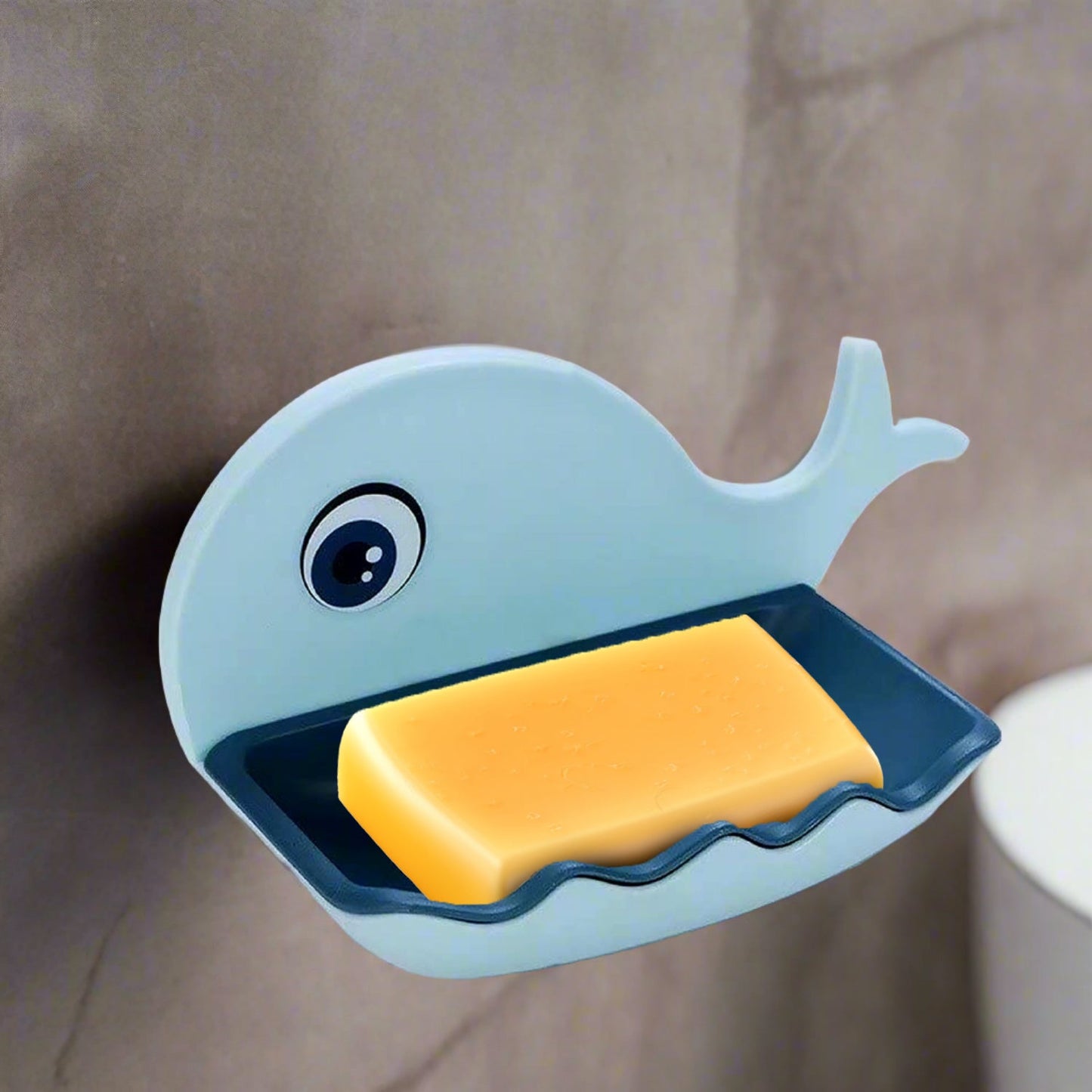 Fish Shape Double Layer Adhesive Waterproof Wall Mounted Soap Bar Holder Stand Rack for Bathroom Shower Wall Kitchen - Springkart 
