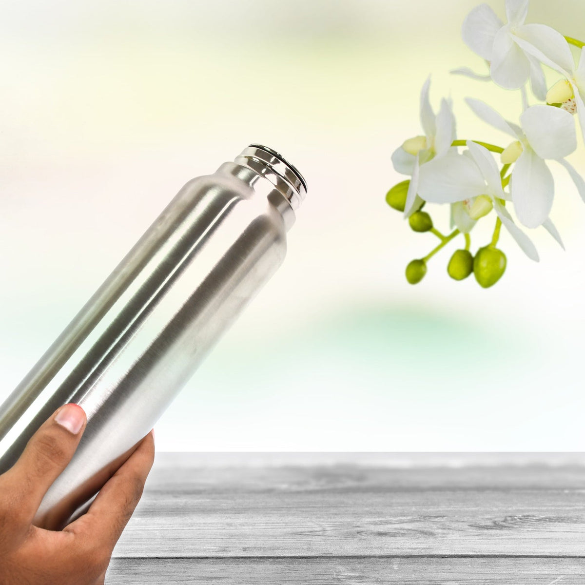 Stainless Steel Double Wall Vacuum-Insulated Drink Water Bottle (1000 ML) - Springkart 