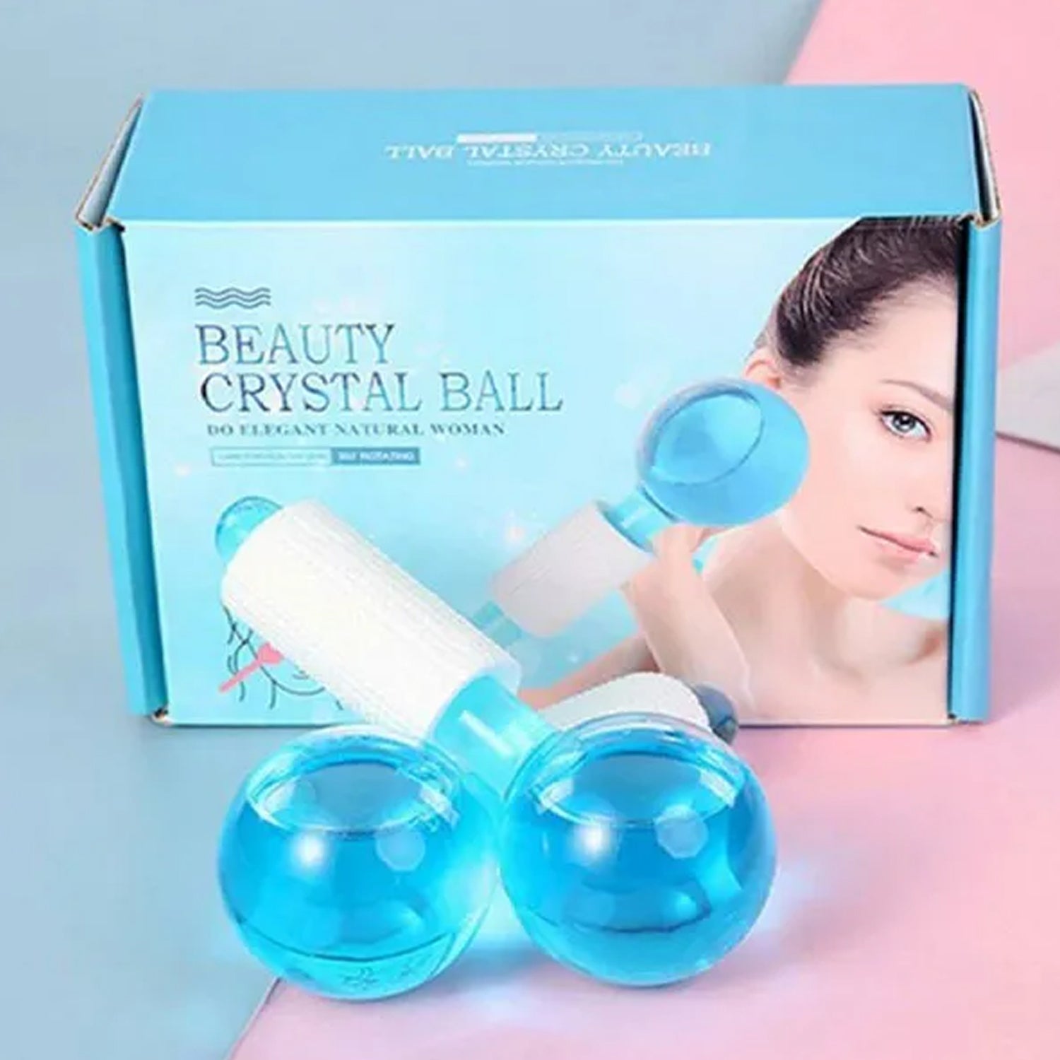 Facial Massage Ice Ball Face Massager Ball Ice Face Roller Crystal Eyes Massager - Springkart 