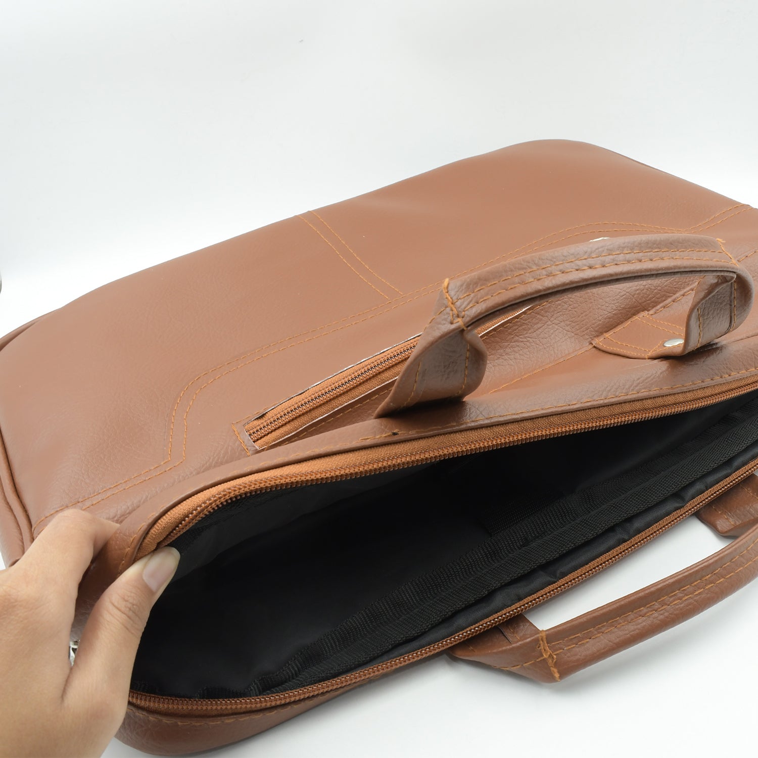 Multipurpose Bag, Shoulder Side Bag Office Laptop Faux Leather Executive Formal Laptop & MacBook Messenger / Office / Travel / Business / Shoulder / Hand / Sling Bag for Men Women with Multiple compartments - Springkart 