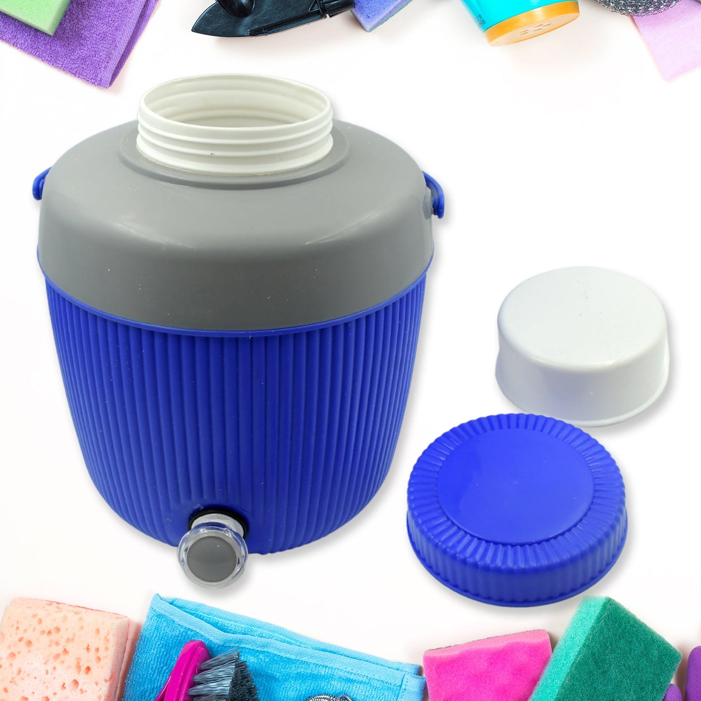 Insulated Water Jug, Insulated Plastic Water Jug with a Sturdy Handle, Water Jug Camper with Tap Plastic Insulated Water Storage Cool Water Storage for Home & Travelling (6000 ML) - Springkart 