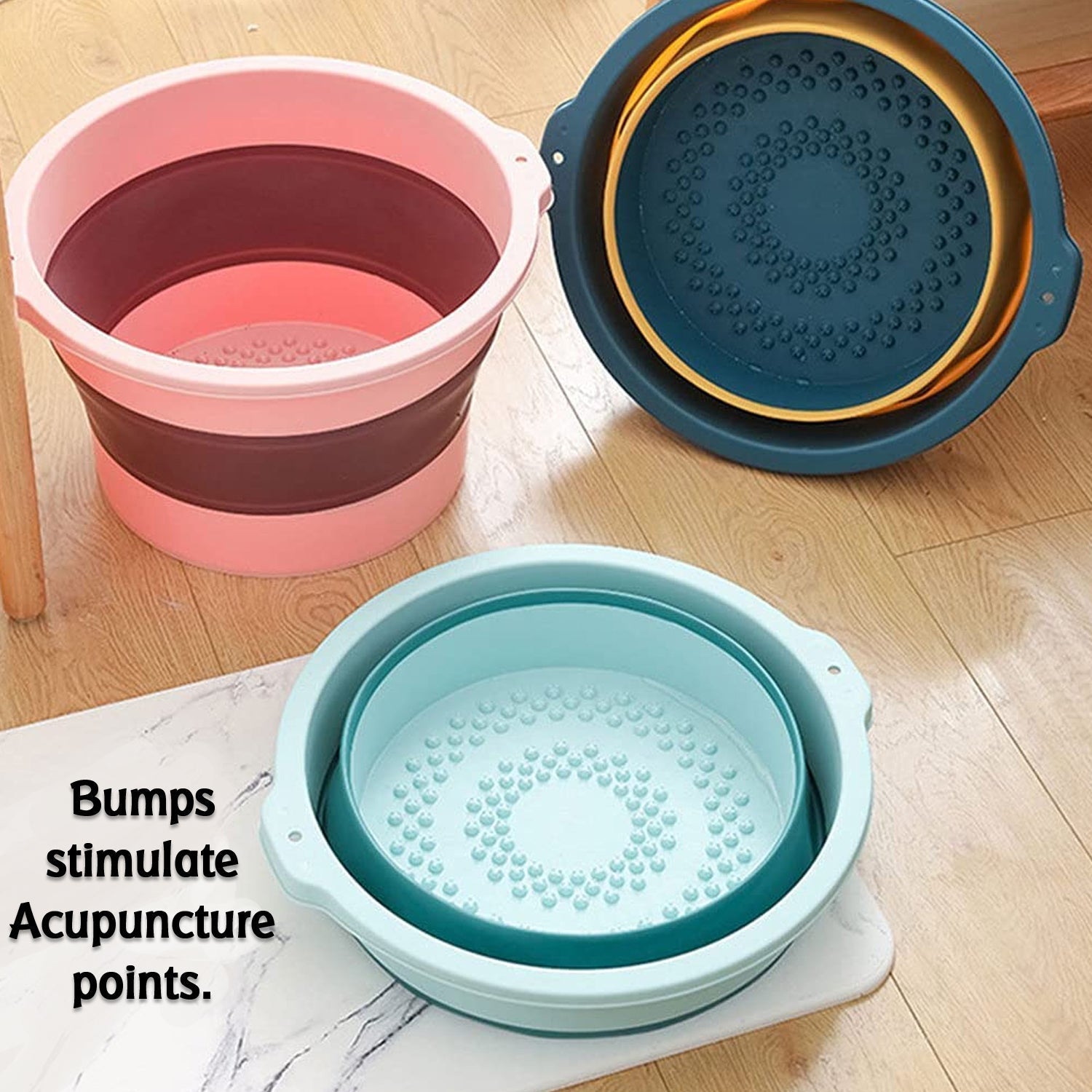 Multi-Purpose Portable Collapsible Folding Tub, with Hanging Hole & Save Storage Space, Also use for Foot Spa. - Springkart 