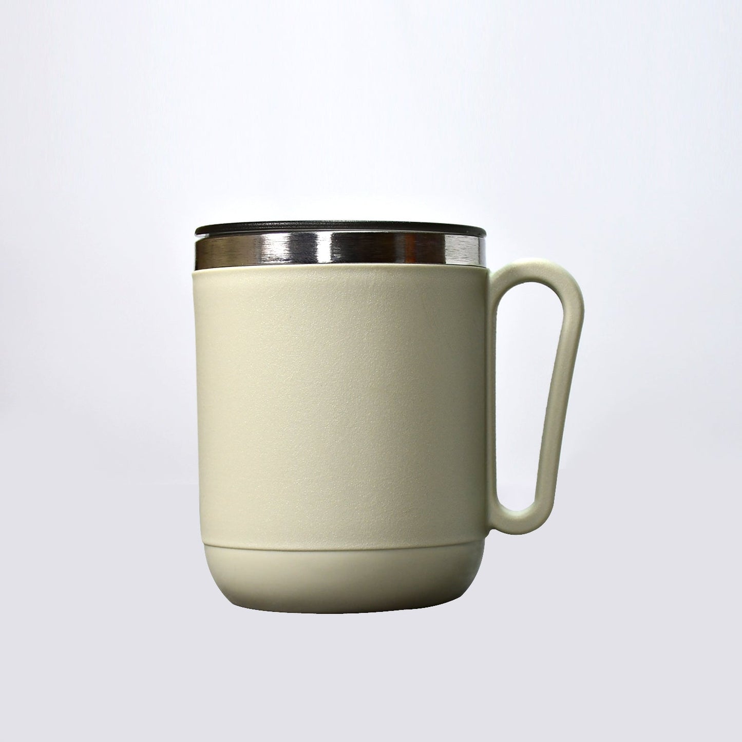 Ganesh Premium Stainless Steel Coffee Mug with heat resistant mug lid. Approx 400Ml mug. - Springkart 