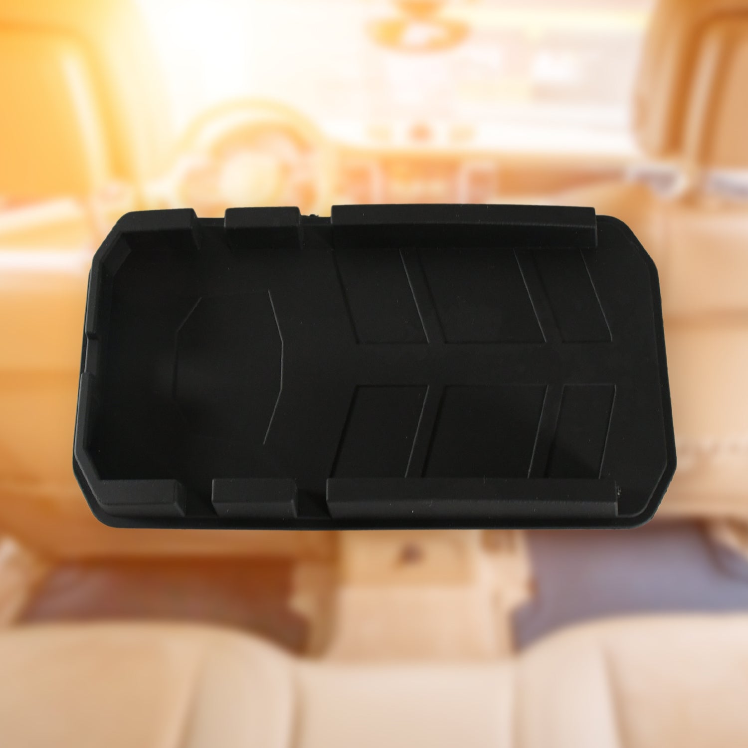 Multipurpose Car Mobile Holder for Dashboard, Anti-slip Durable Silicone Tray Dashboard Pad Storage Mat, Cell Phone Holder, Sun Glasses Stand, GPS Navigation Holder For Car - Springkart 