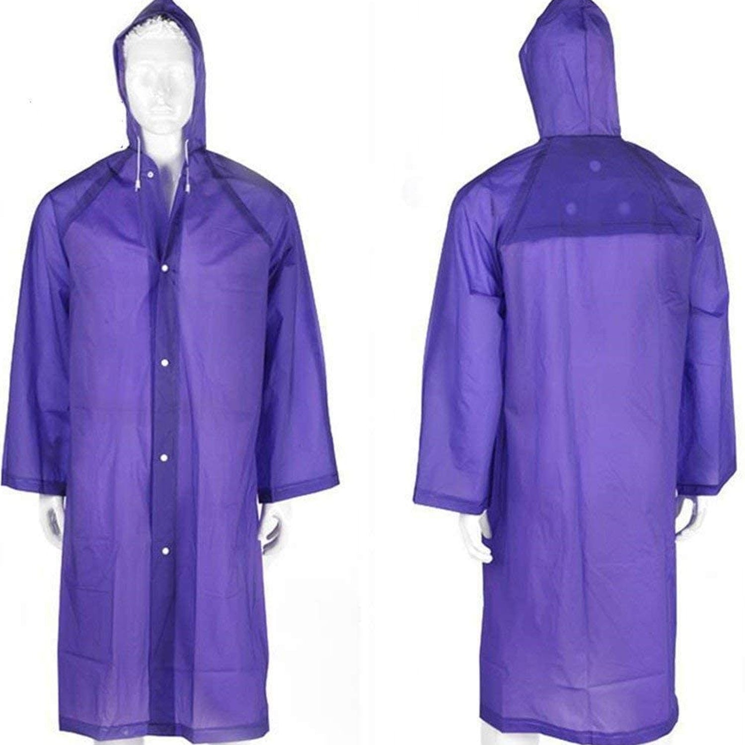 EVA Raincoat Protect Body Arms Legs, Waterproof Reusable Rain Poncho for Women Men Adult Kids Outdoor Traveling Eva Material Raincoat / Rain wear / Rain Suit for Outdoor Accessory (1pc) - Springkart 