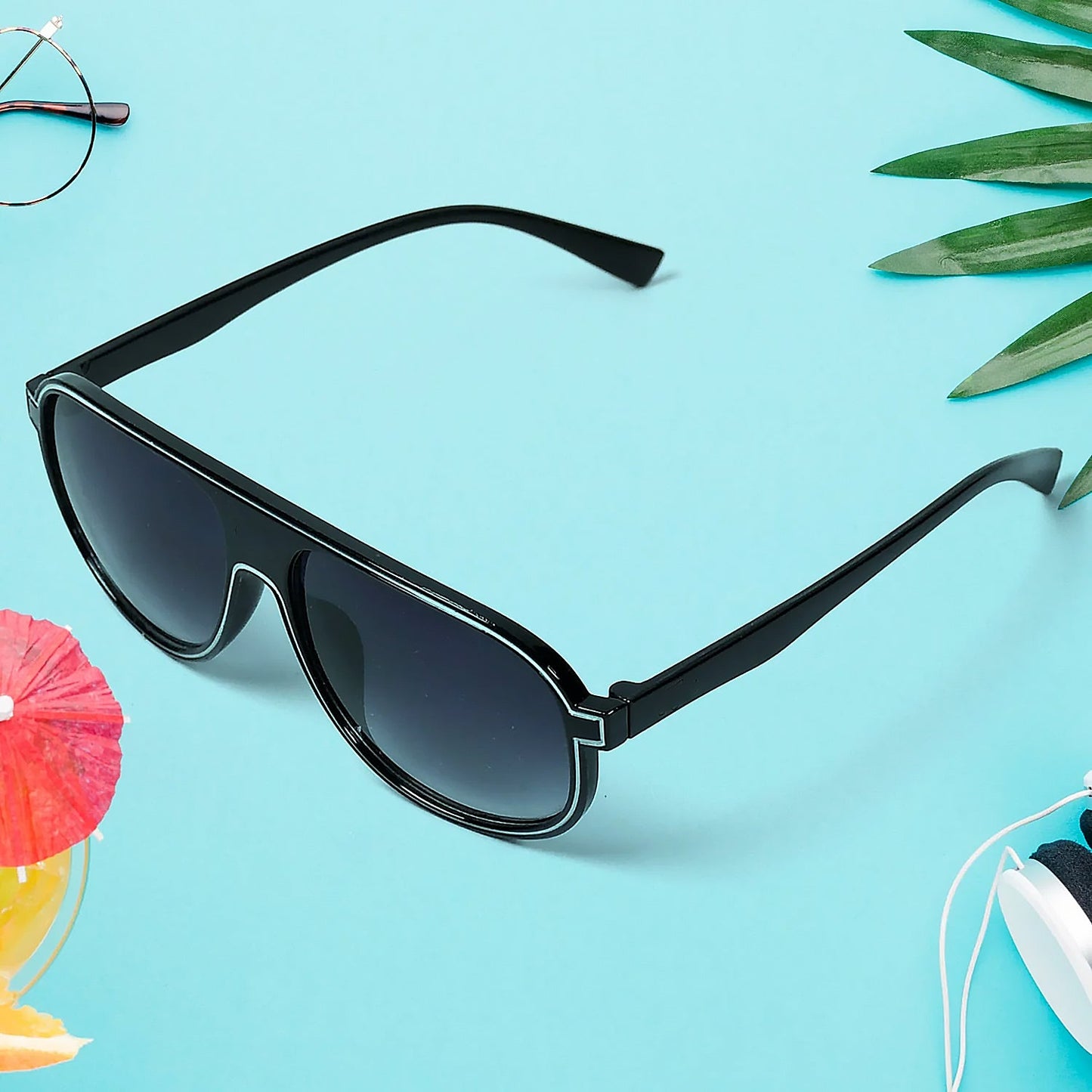 Fashion Sunglasses - Full Rim Wayfarer, Polarized, 100% UV Protected, Stylish and Branded for Men - Springkart 