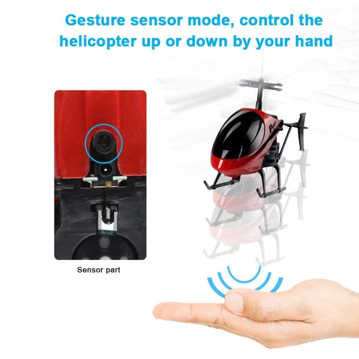 Remote Control Helicopter with USB Chargeable Cable for Boy and Girl Children (Pack of 1) - Springkart 