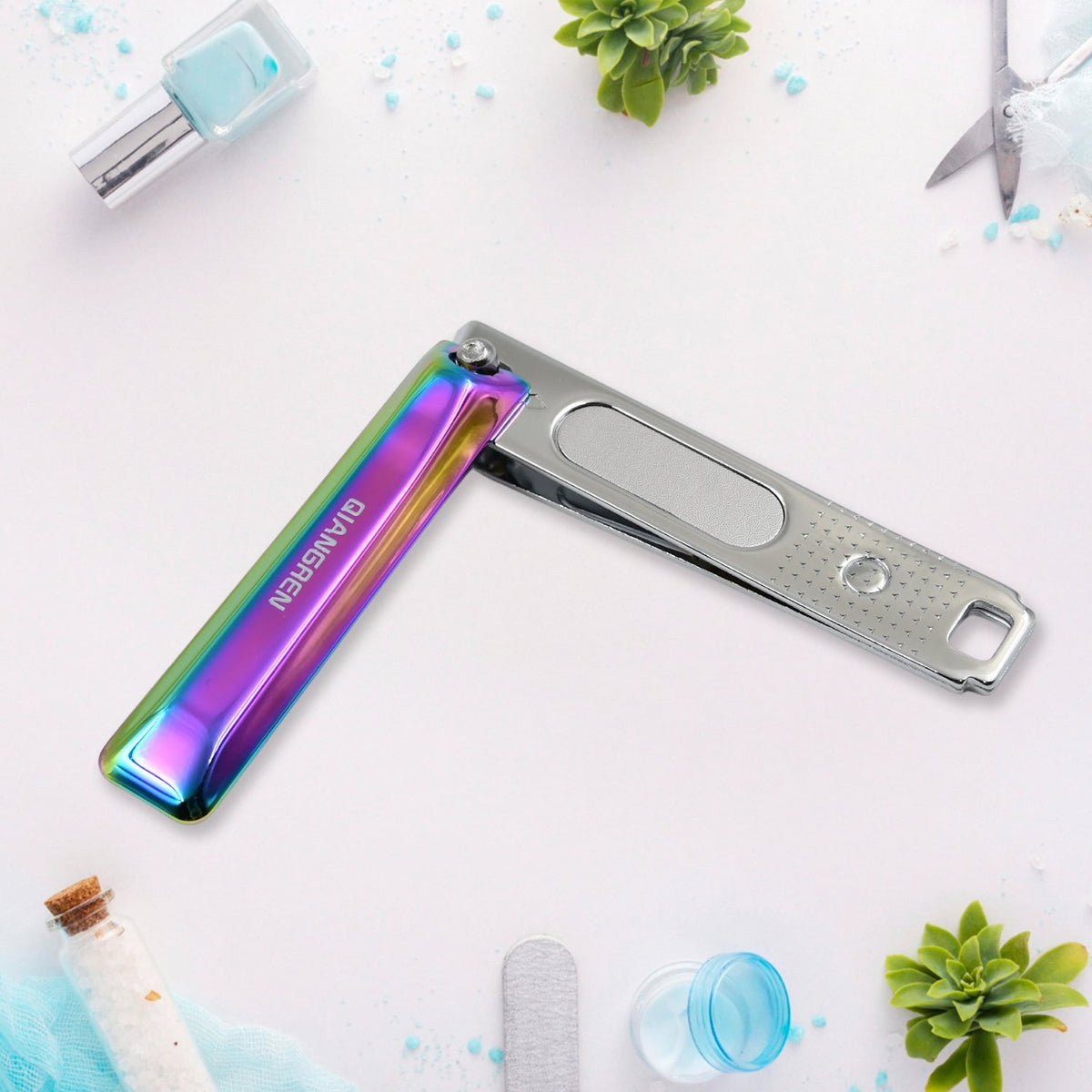 Stainless Steel Folding Portable Large Nail Clippers with Nail File (1 Pc) - Springkart 