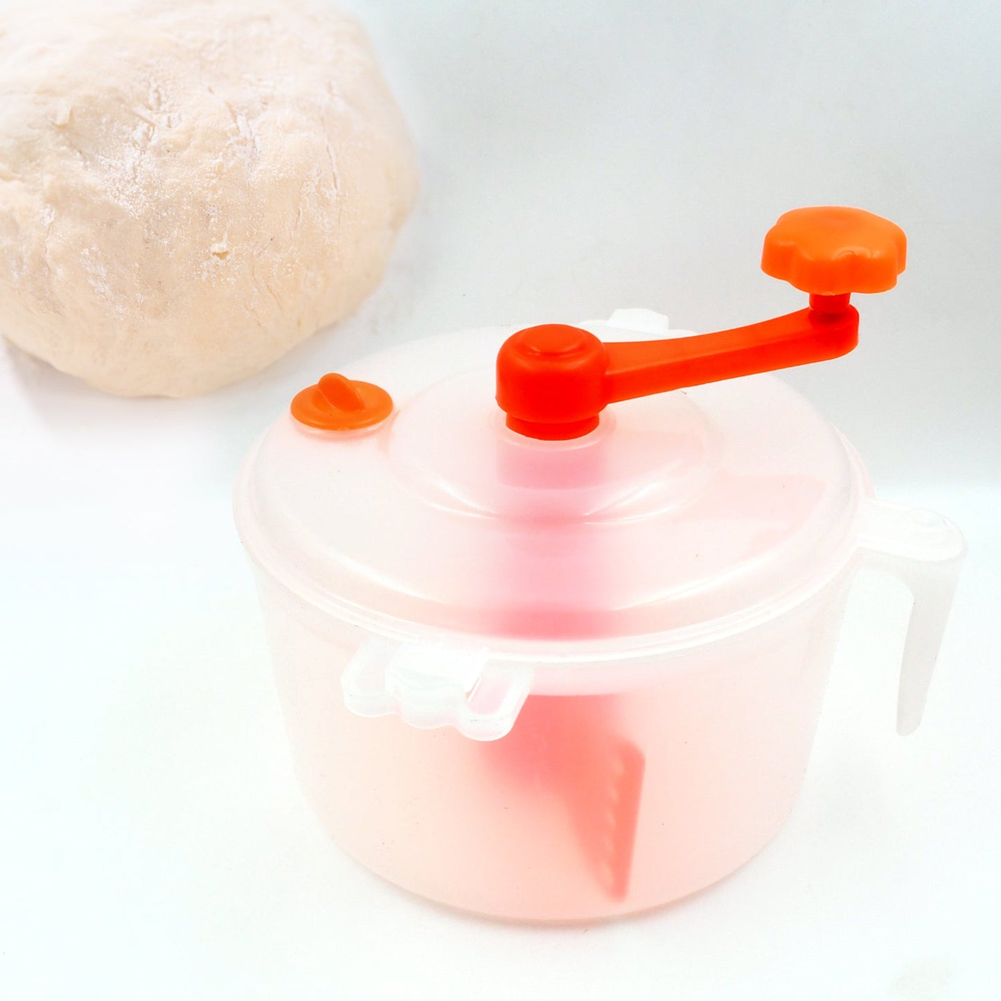 Miracle Atta Maker for Home 2 in 1 Ata Non-Electric Dough Flour Machine for Kitchen | Chakki Clear line Measuring Cups Set Bread Mixer May Vary Hand Tool Plastic Portable Dough Atta - Springkart 