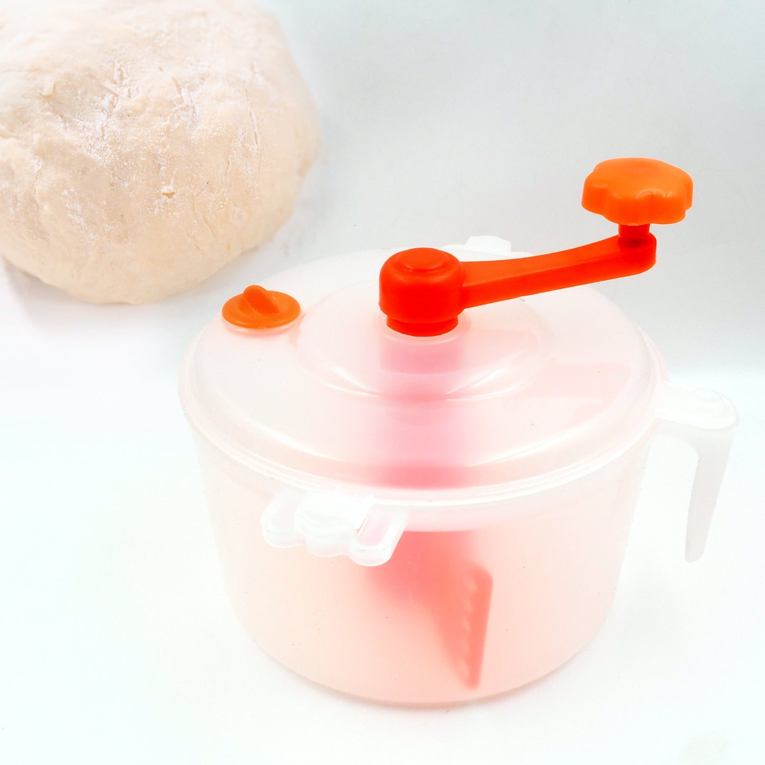 Miracle Atta Maker for Home 2 in 1 Ata Non-Electric Dough Flour Machine for Kitchen | Chakki Clear line Measuring Cups Set Bread Mixer May Vary Hand Tool Plastic Portable Dough Atta - Springkart 