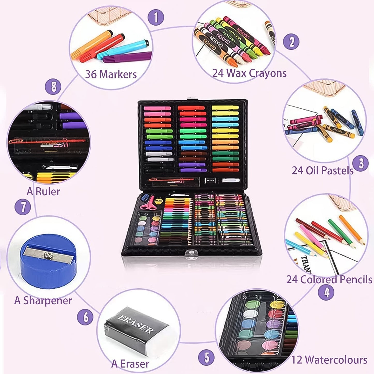 Painting & Drawing Sets for Kids (150 Pcs Set) - Springkart 