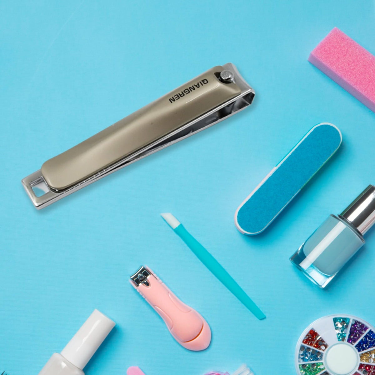Stainless Steel Folding Portable Large Nail Clippers with Nail File (1 Pc) - Springkart 