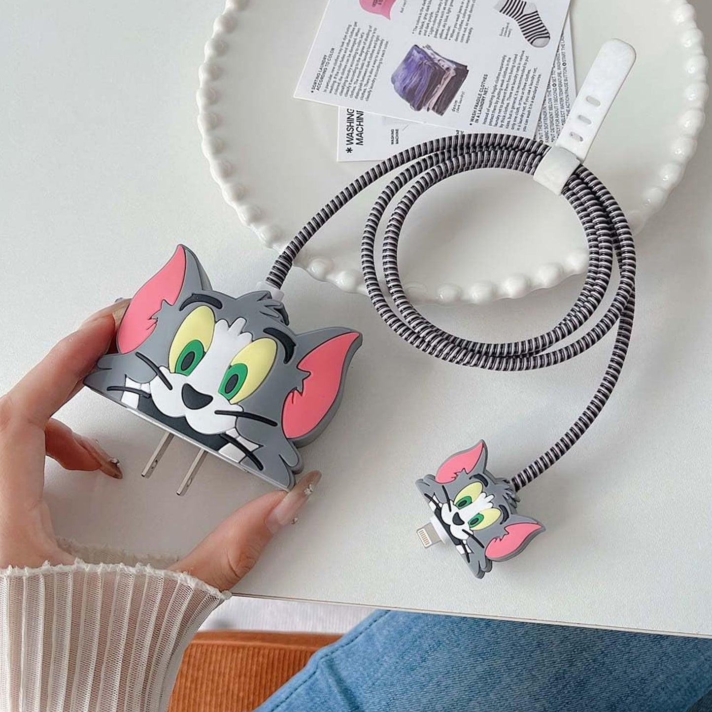 Cartoon Character Silicon Charger Case Cover For iP 18-20W (Mix Design / 1 Pc) - Springkart 