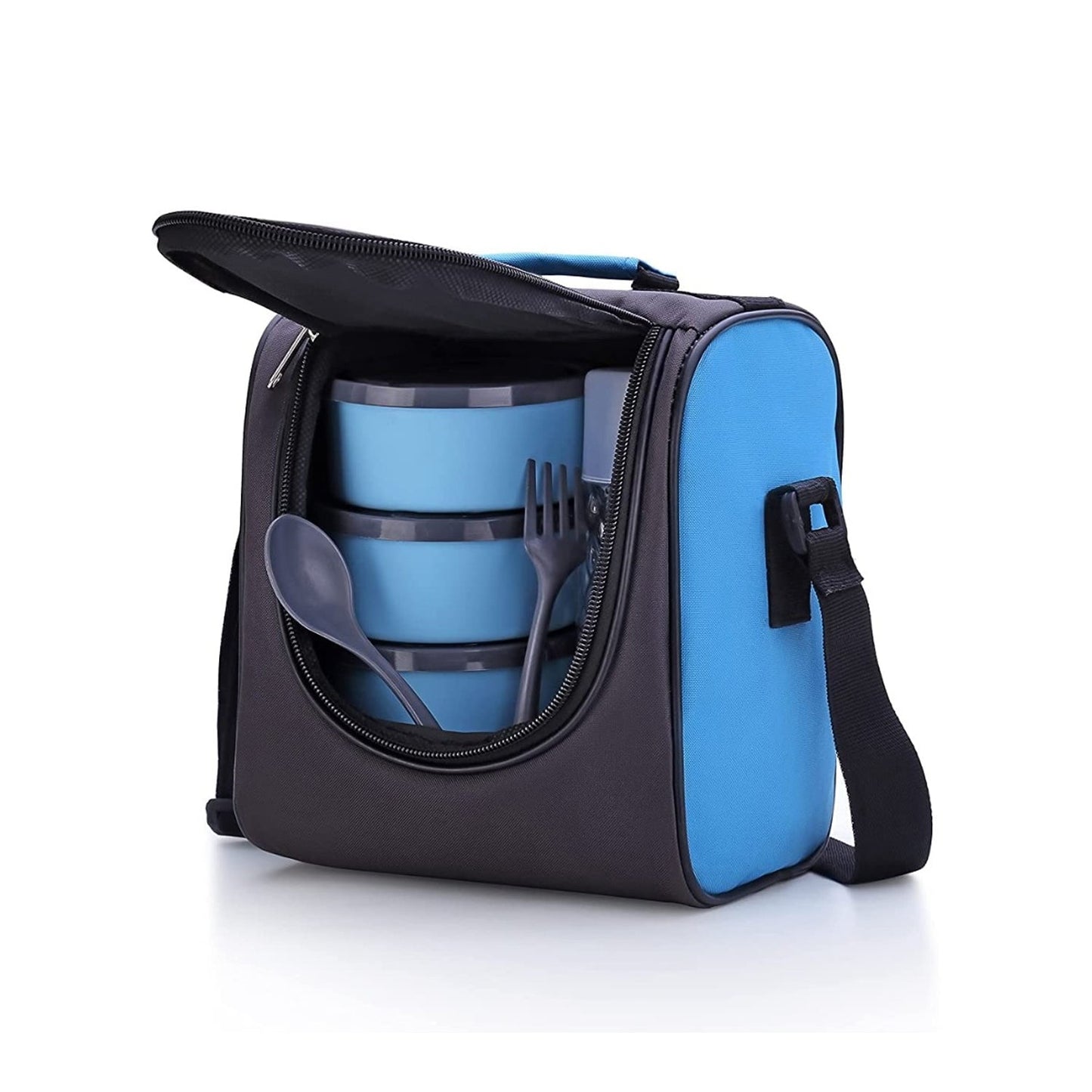 All in One Lunch Box With Fabric Bag For Office & School Use - Springkart 