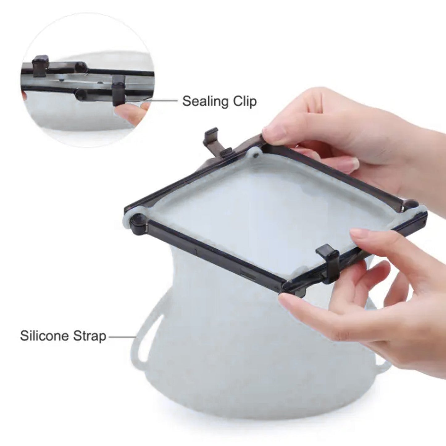Eco-Friendly Food Storage: Reusable Silicone Bags (3-Pack) - Leakproof & Safe - Springkart 
