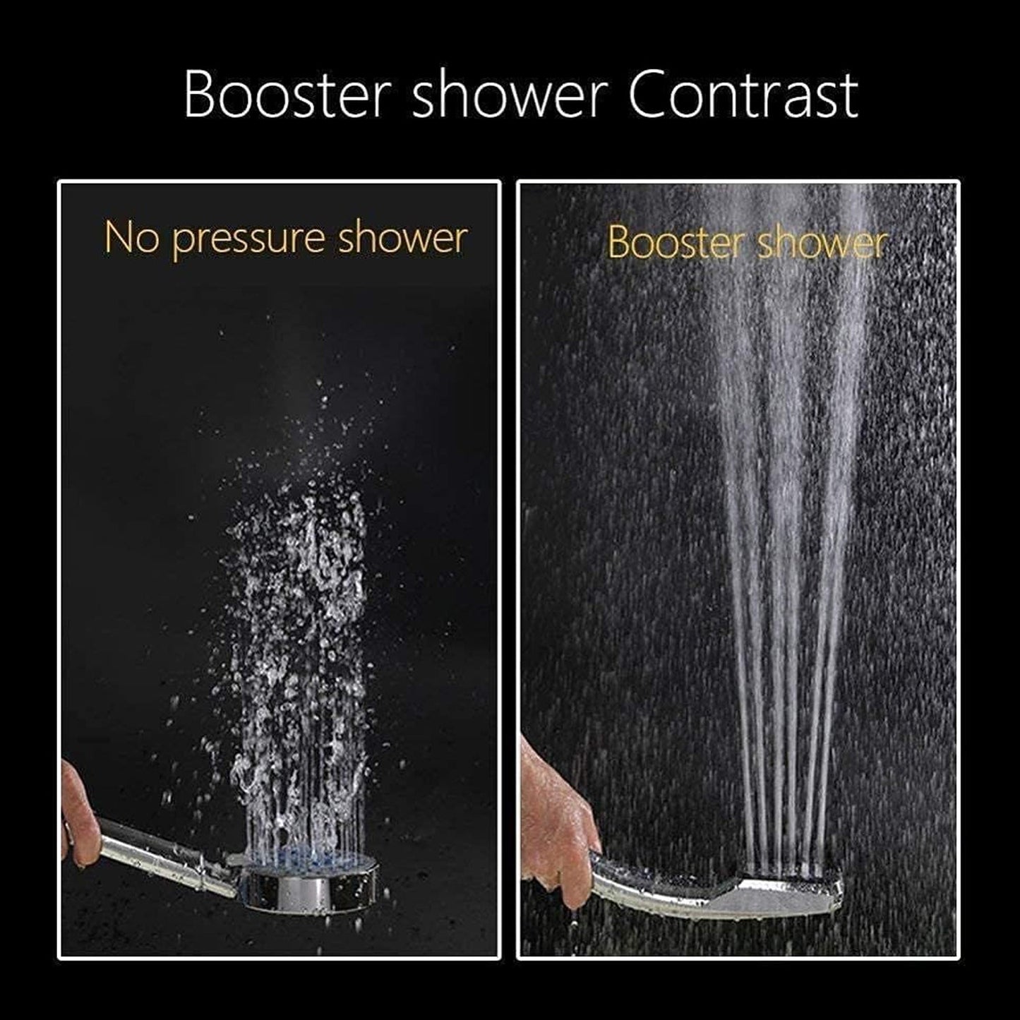 High Pressure Shower Head,Wenini 300 Holes Handheld Showerhead Powerful Boosting Spray Bath Water Saving For Bathroom (1 Pc) - Springkart 