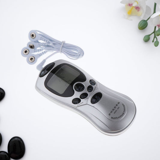 Multifunctional Massager, Health Care Digital Chinese Meridian Tens Therapy Massager Relax Body Muscle Acupuncture Machine 4 Electrode Pads & Charger Adapter and Cable, Physiotherapy, Electric Digital Therapy neck back Mane Massage - Springkart 