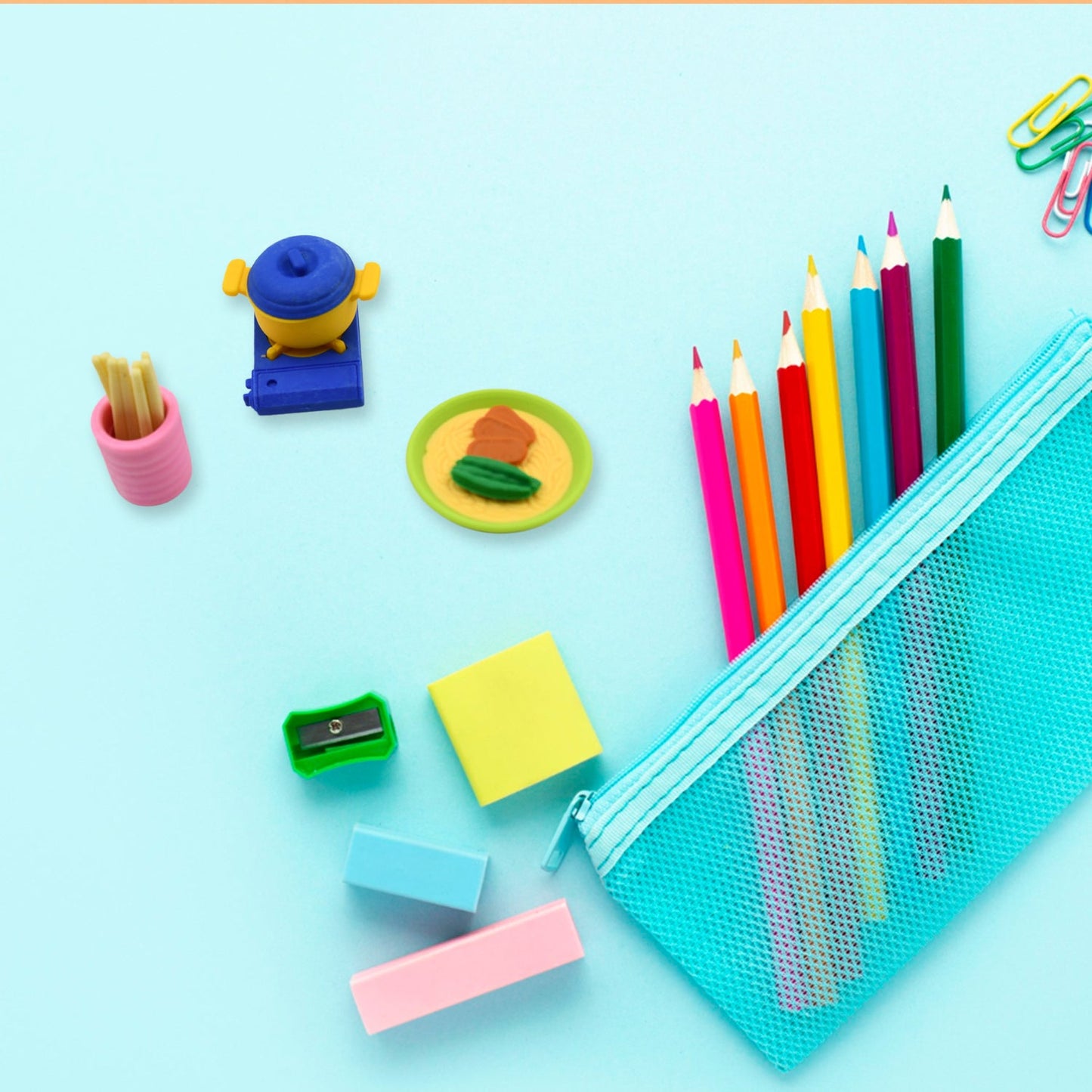 Kitchen Appliances Shape Eraser, Mini Eraser Simulated Cookware Creative Cute Novelty Eraser, Children Day, Birthday Return Gifts for Kids, Childrens, Boys, Girls Kitchen Utencils Set Shaped Erasers Set Pack of 6 - Springkart 