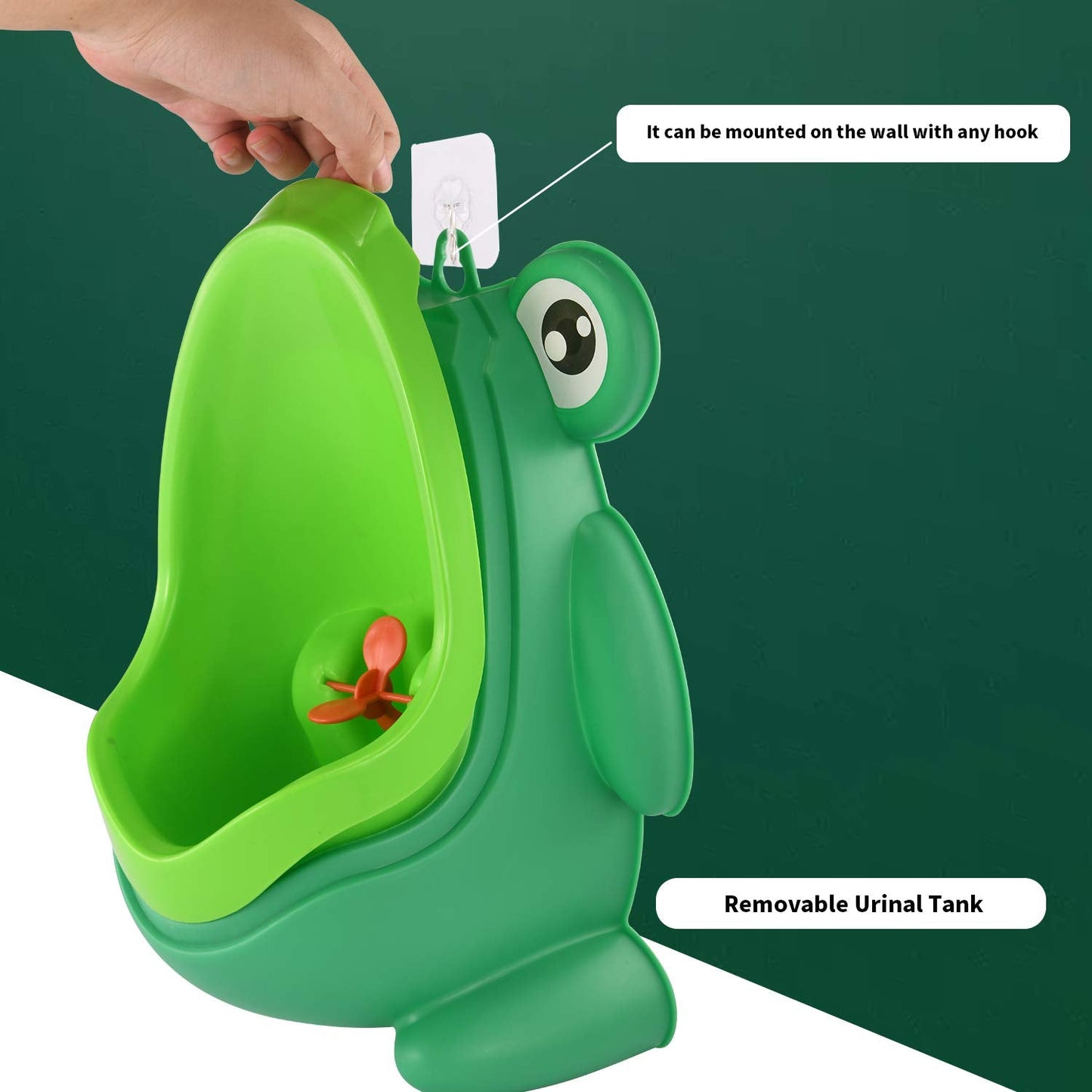 Cute Frog Standing Potty Training Urinal for Boys - Toilet with Funny Aiming Target - Springkart 