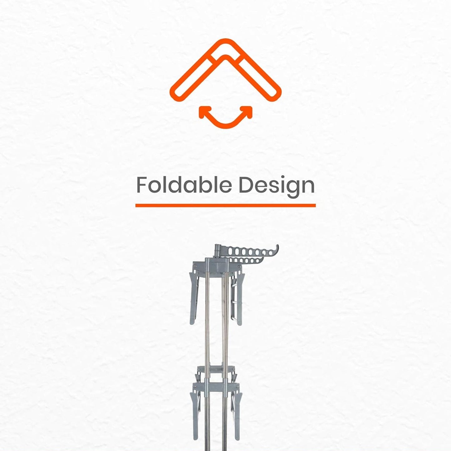 Premium Heavy Duty Stainless Steel 3 Layer Foldable Cloth Drying Stand (1 Set / With Color Box) - Springkart 