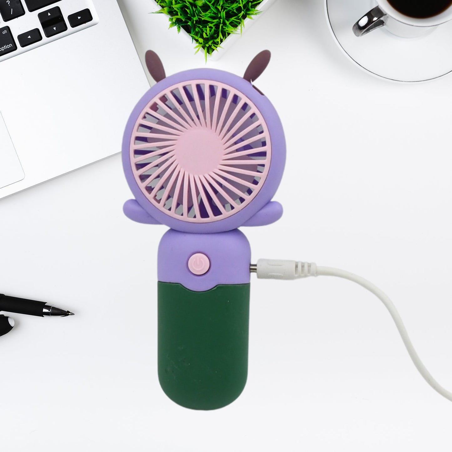 Mini USB Handheld Fan, Portable and lightweight Mini Fan for Home, Office, Travel and Outdoor Use (1 Pc) - Springkart 