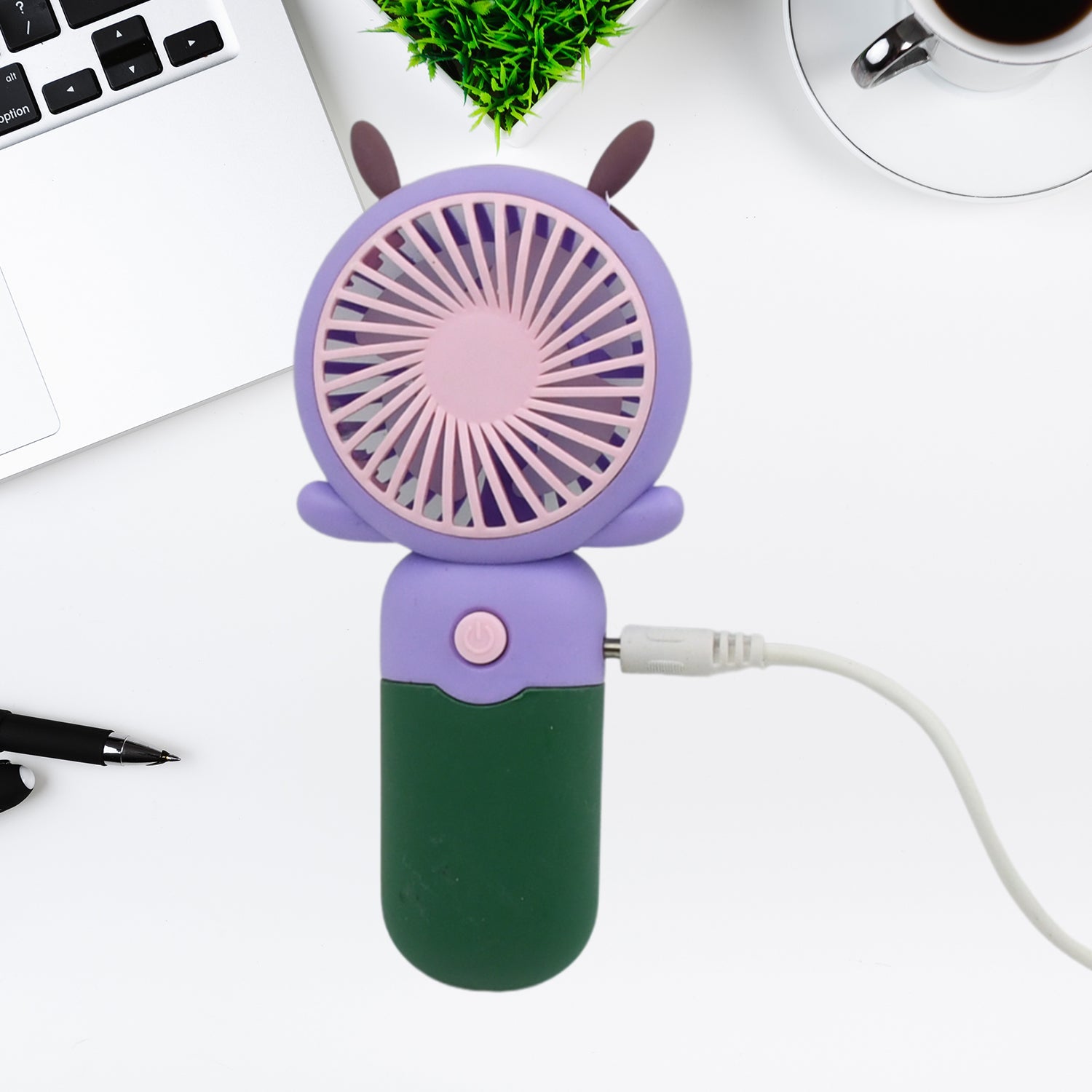 Mini USB Handheld Fan, Portable and lightweight Mini Fan for Home, Office, Travel and Outdoor Use (1 Pc) - Springkart 