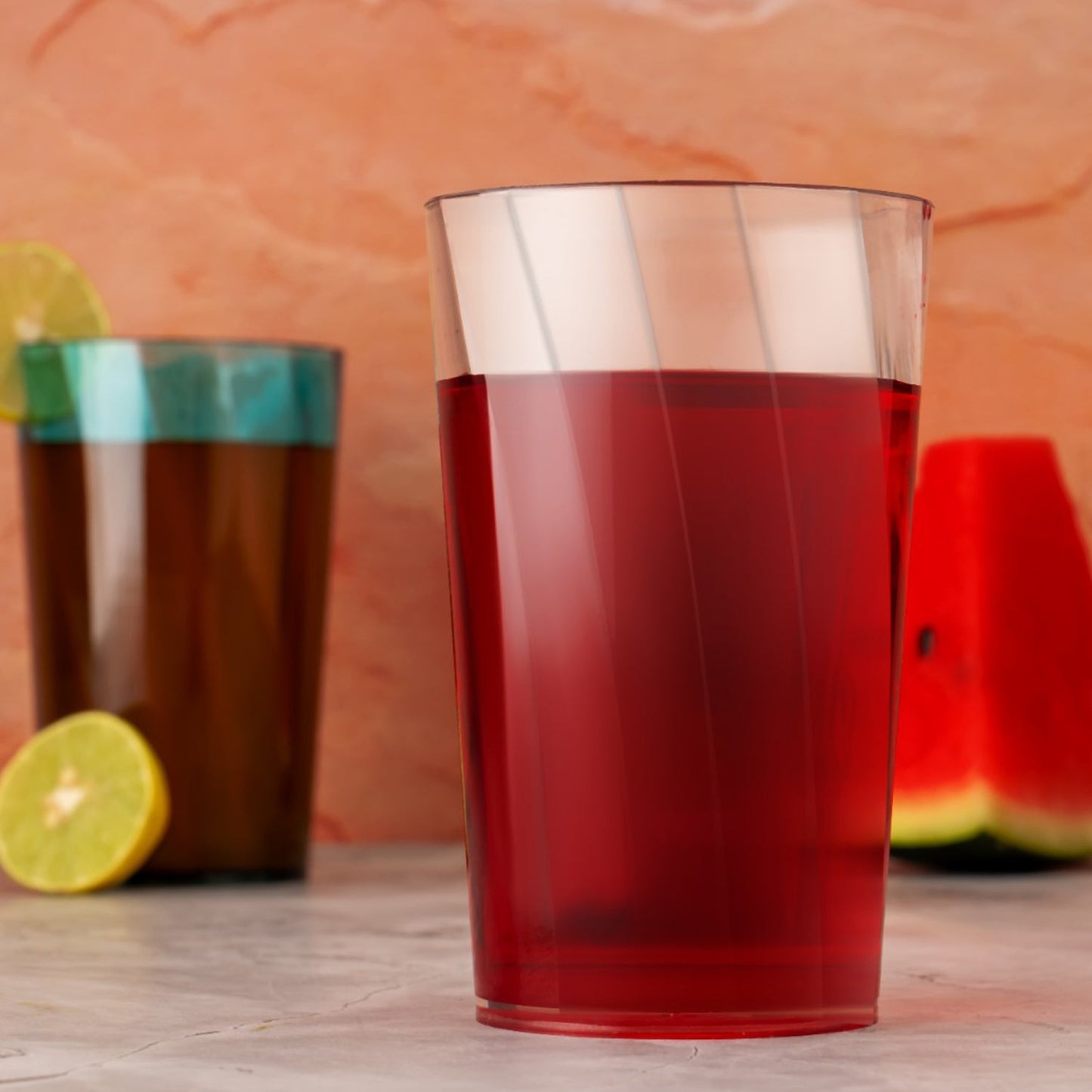Premium 300ml Transparent Glass Set for Water, Juice & Cocktails (Set of 6) - Springkart 