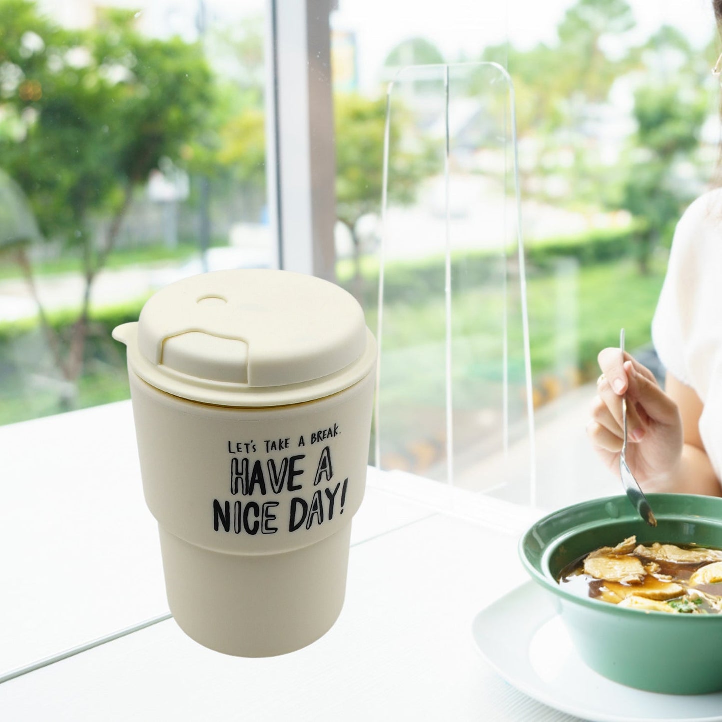 Appreciation and Motivation Portable Plastic Coffee Cup for Travel, Home, Office, Gift for Travel Lovers - Springkart 