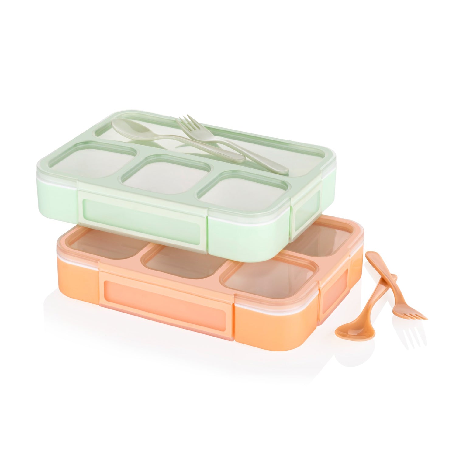 Lunch Box 4 Compartment With Leak Proof Lunch Box For School & Office Use - Springkart 