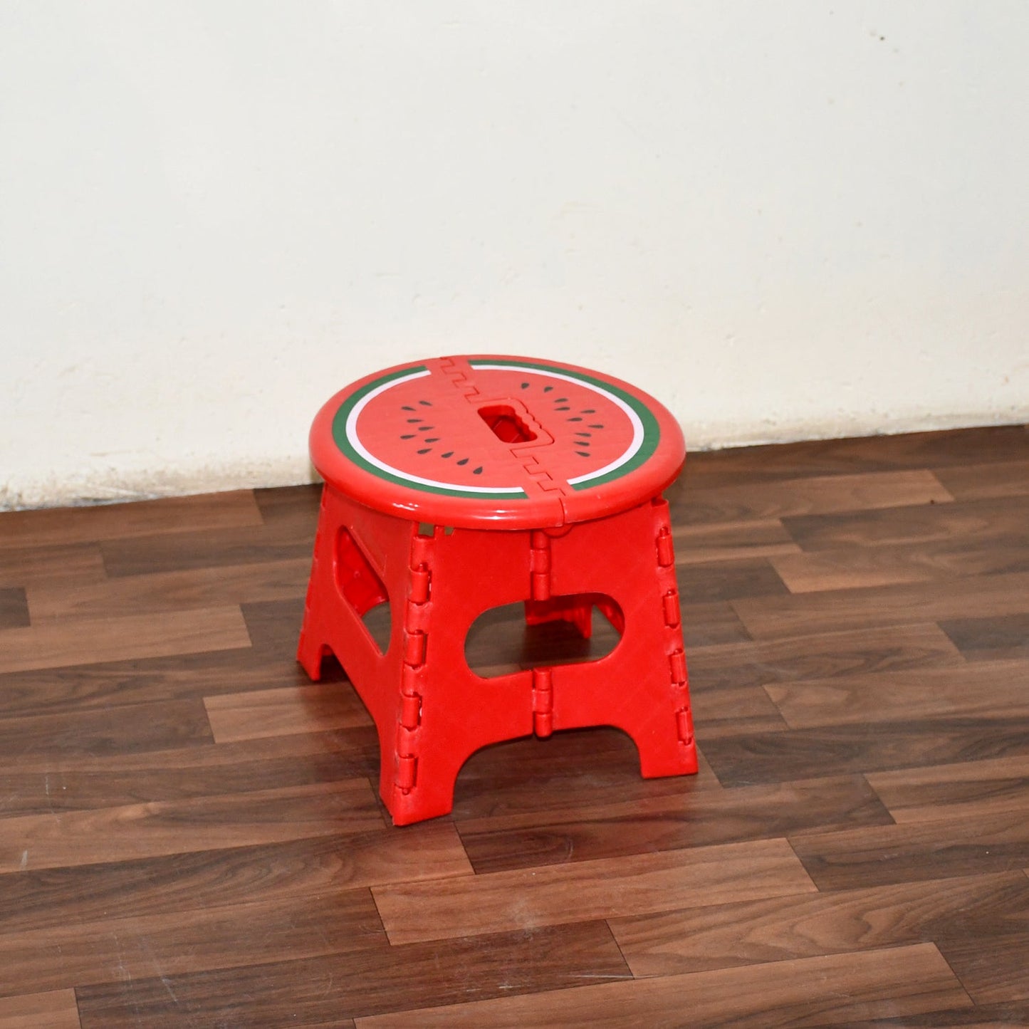 Mix Color Creative Thickening Folding Stool, Fruit Pattern Plastic Low Stool for Kindergarten Small Bench Hinge Handle Design,Learn Game Children's Kids Table Indoor Household Children's Chair Lightweight - Springkart 