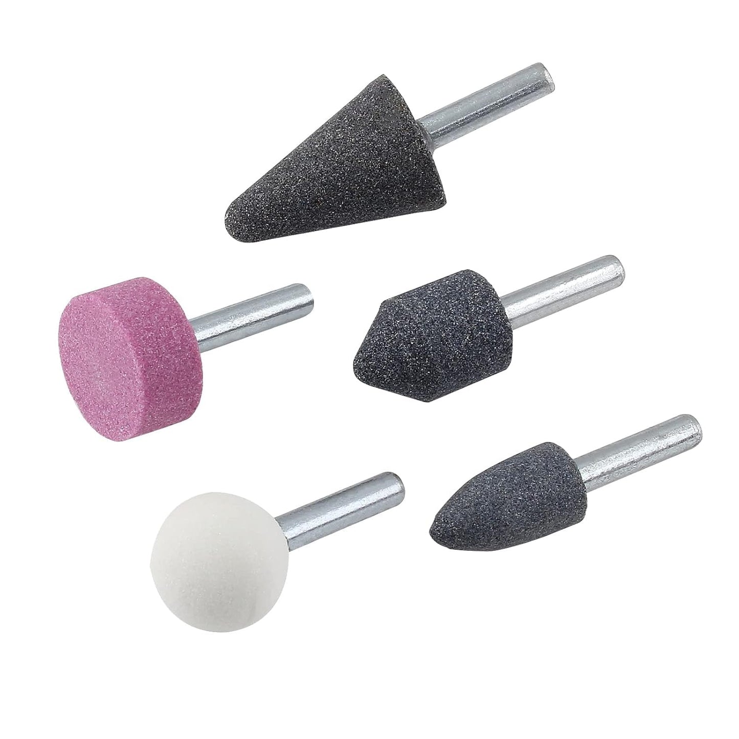 Abrasive Mounted Stone Grinding Wheel Head Grinding Burr Wheel Rotary Tools Set 5 Pcs - Springkart 