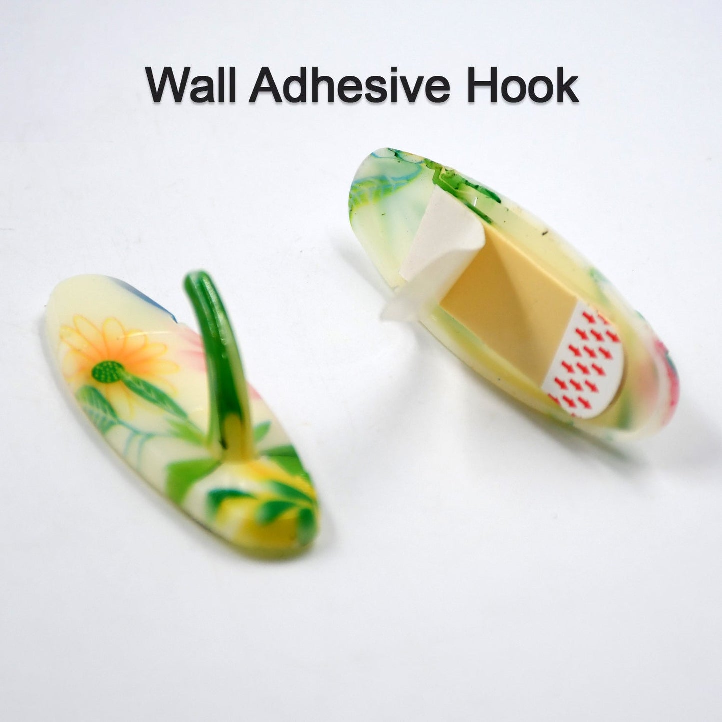 Heavy Duty Adhesive Wall Hooks, No Nail Hanging Hooks for Kitchen & Bathroom (2pc) - Springkart 