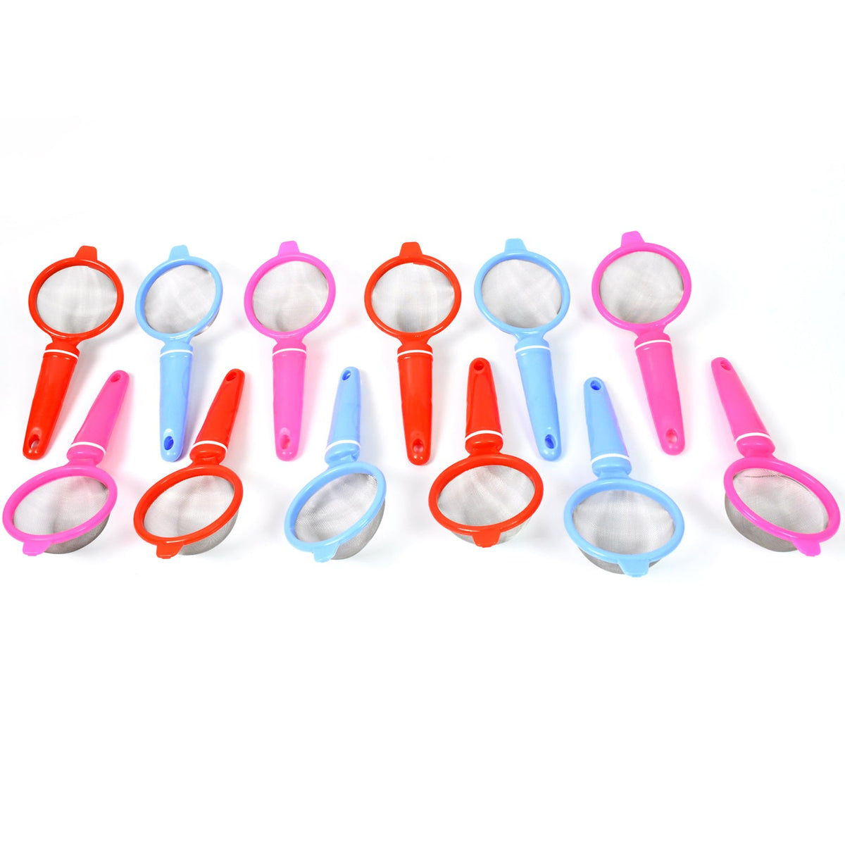 Plastic Multipurpose Tea and Coffee Strainer (Pack of 12 Pcs) - Springkart 