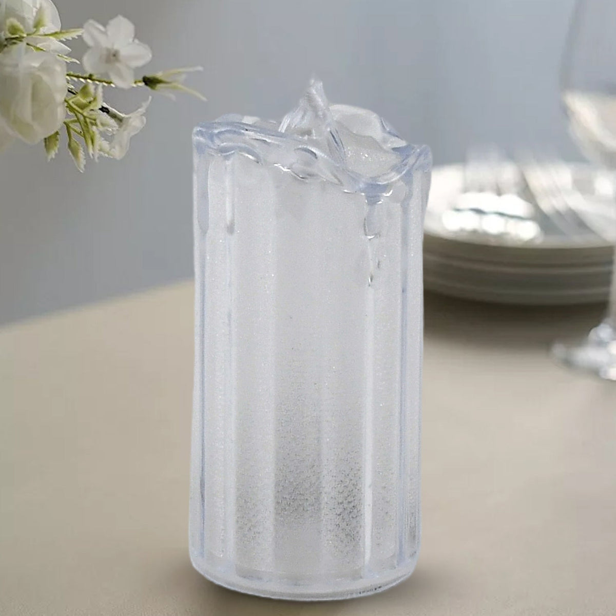 24 Pc Flameless and Smokeless Decorative Melting Candles LED Tea Light Candle Flickering Electronic Candle - Springkart 