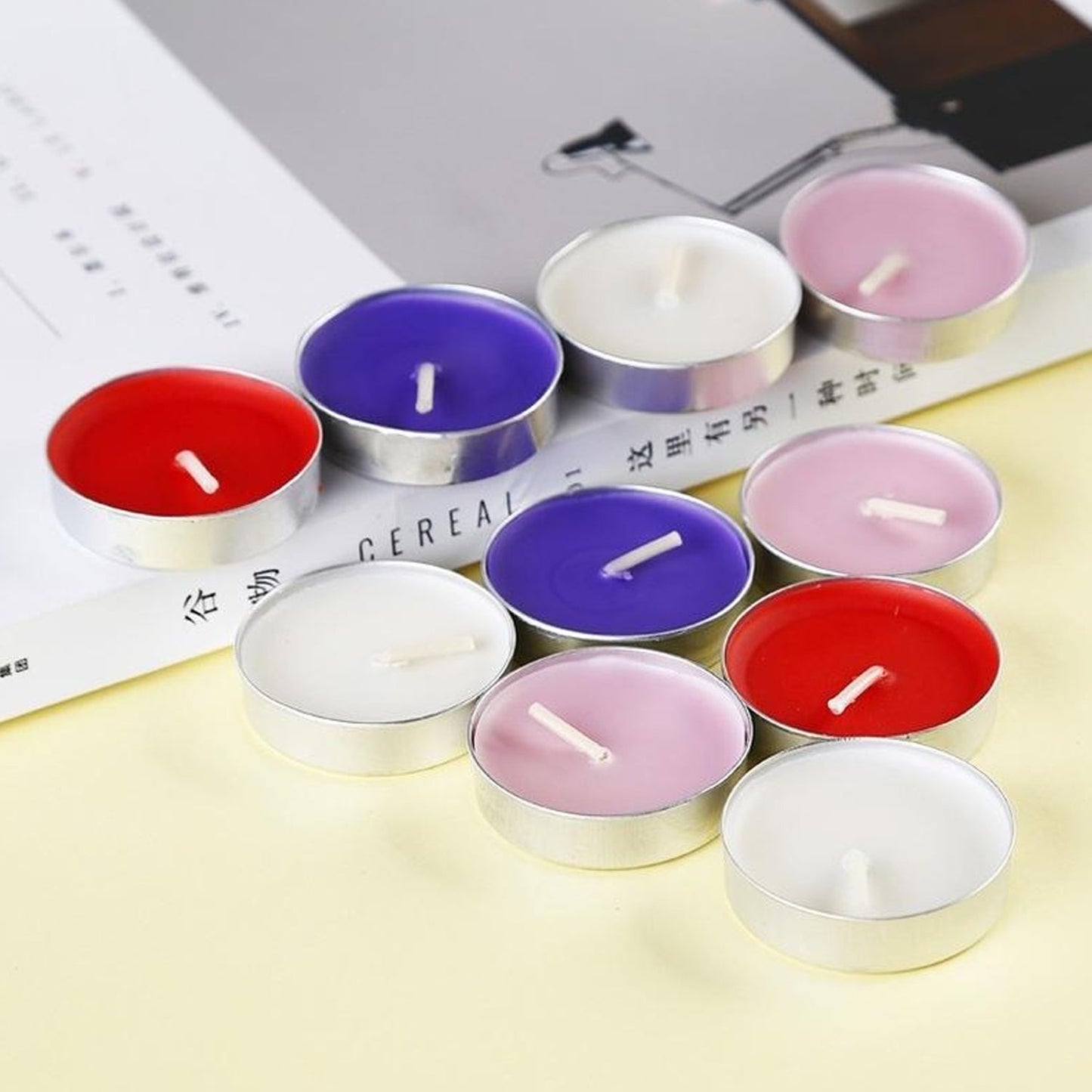 DECORATIVE COLOR CANDLE LIGHT CANDLE PERFECT FOR GIFTS, HOME, ROOM, BIRTHDAY, ANNIVERSARY DECORATIVE CANDLES (10 Pc Set) - Springkart 
