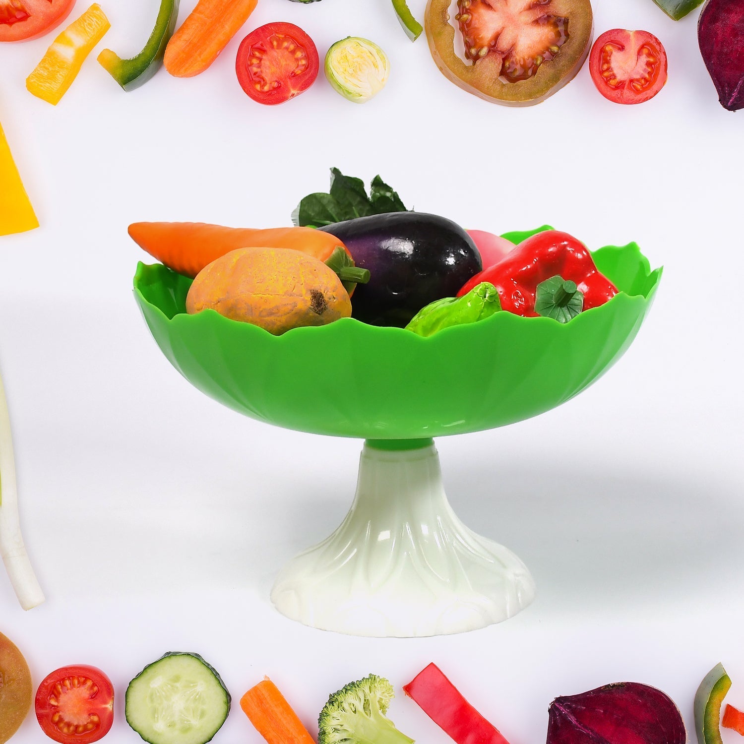 Fruit Storage Basket, Egg, Vegetable, Bread, Rice Storage Bowl Stand for Kitchen Counter, Cabinet and Pantry - Springkart 