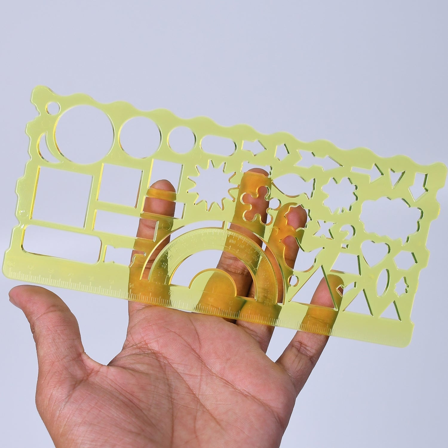 Clear Template Rulers: Triangle, Square, Rectangle - Springkart 