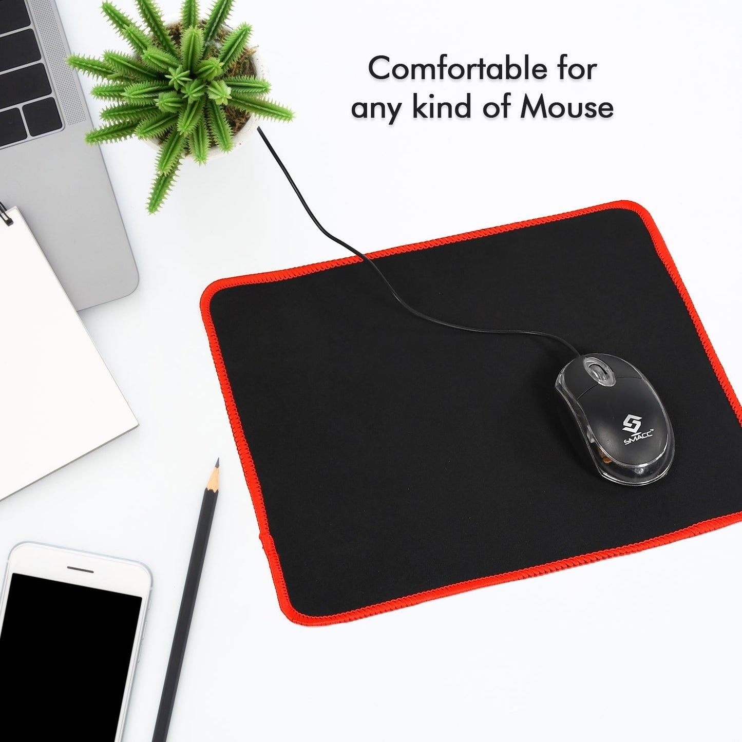 Gaming Mouse Pad Natural Rubber Pad Waterproof Skid Resistant Surface Pad For Gaming & Office Use Mouse Pad - Springkart 