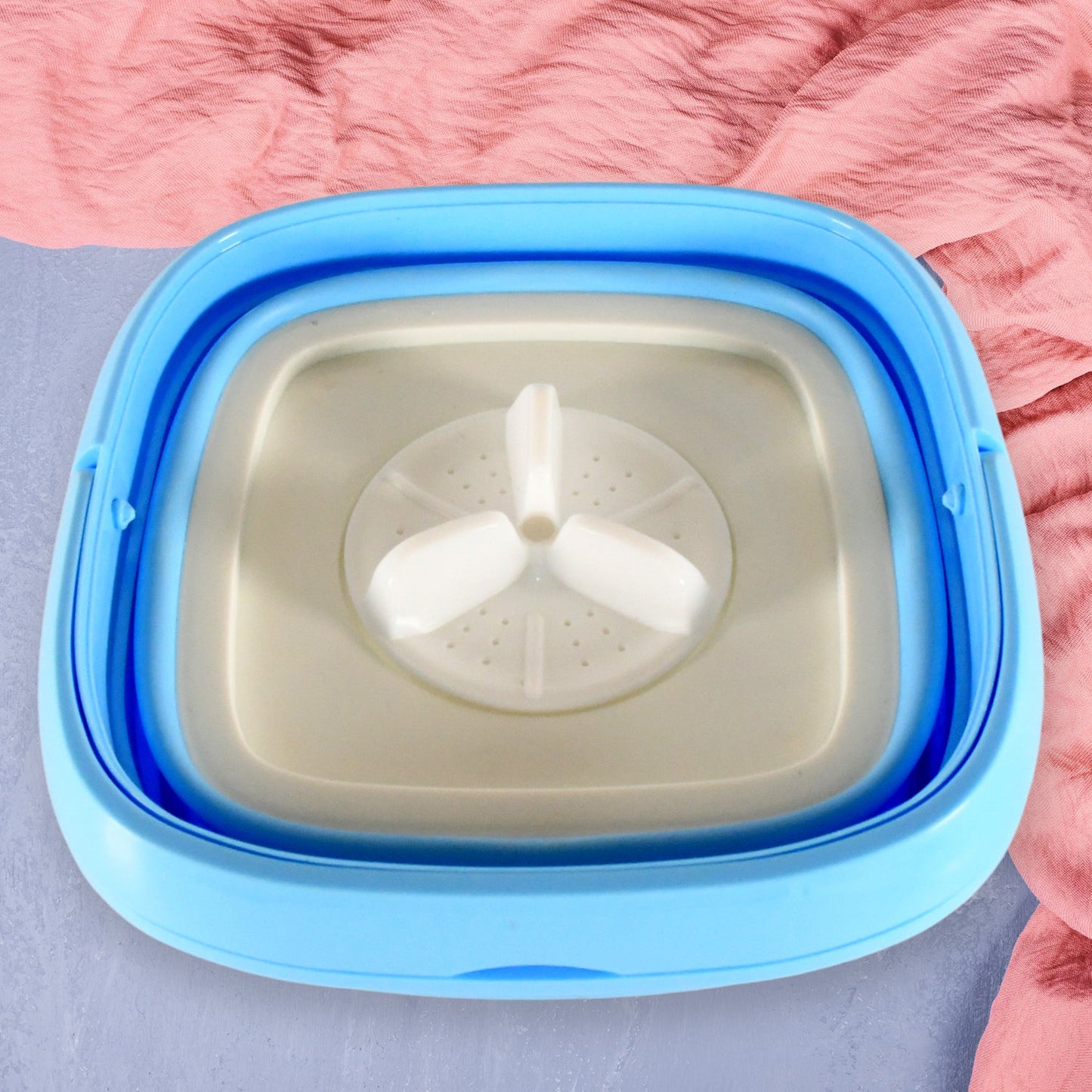 Portable Washing Machine, Mini Folding Washer and Dryer Combo, for Underwear, Socks, Baby Clothes, Travel, Camping, RV, Dorm, Apartment  - Springkart 