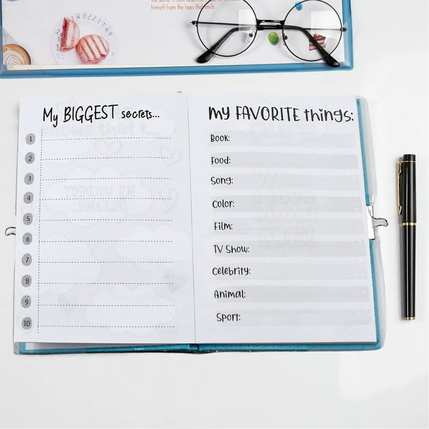 Girls And Boys Diary with Lock for Kids, Cute Girls And Boys Journal Secret Notebook with Lock and Key for Little Kid Writing Drawing Dairy book Gifts for Pre - Springkart 