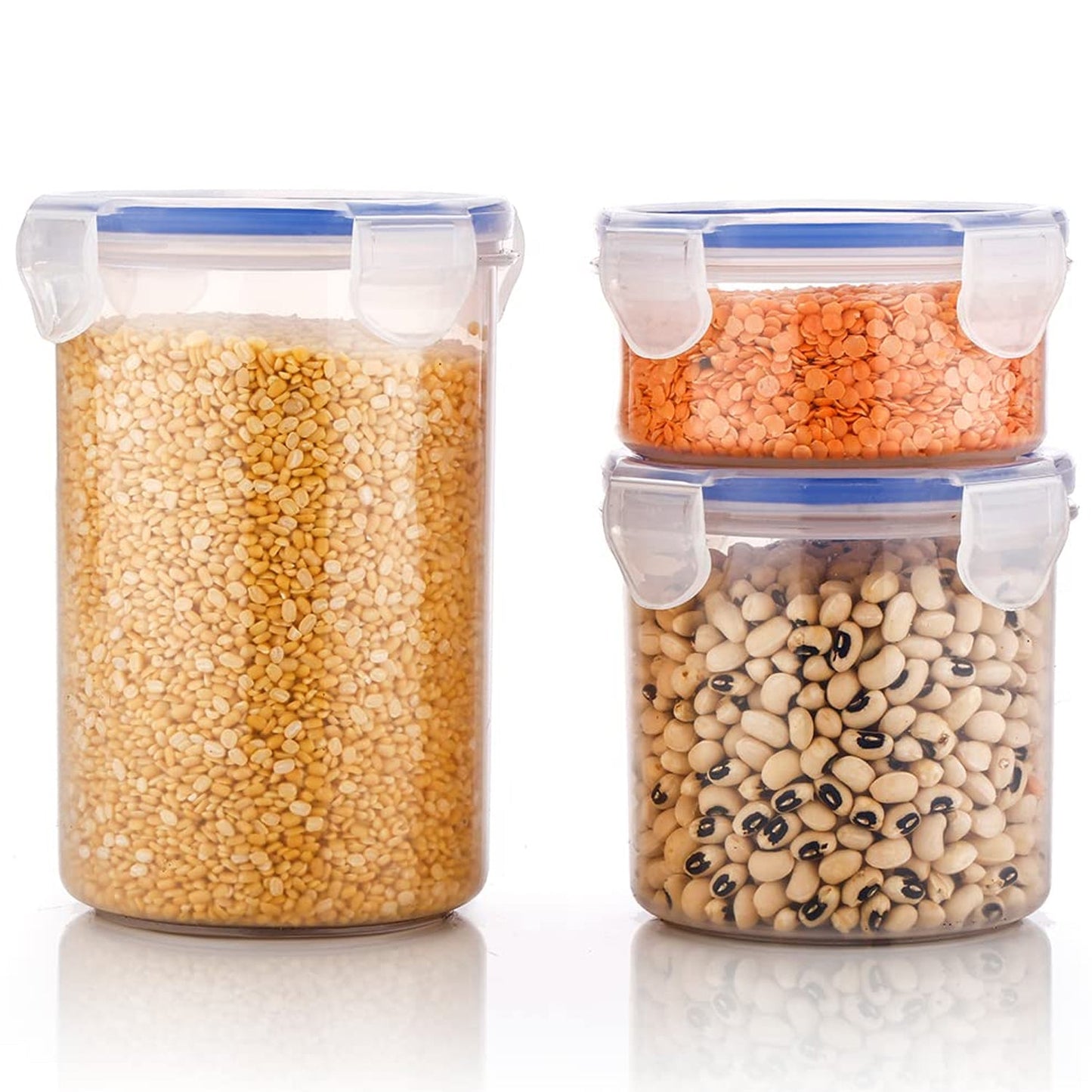 Leakproof & Airtight: 3 Pc Round Food Storage Set (500ml-1500ml) - Springkart 
