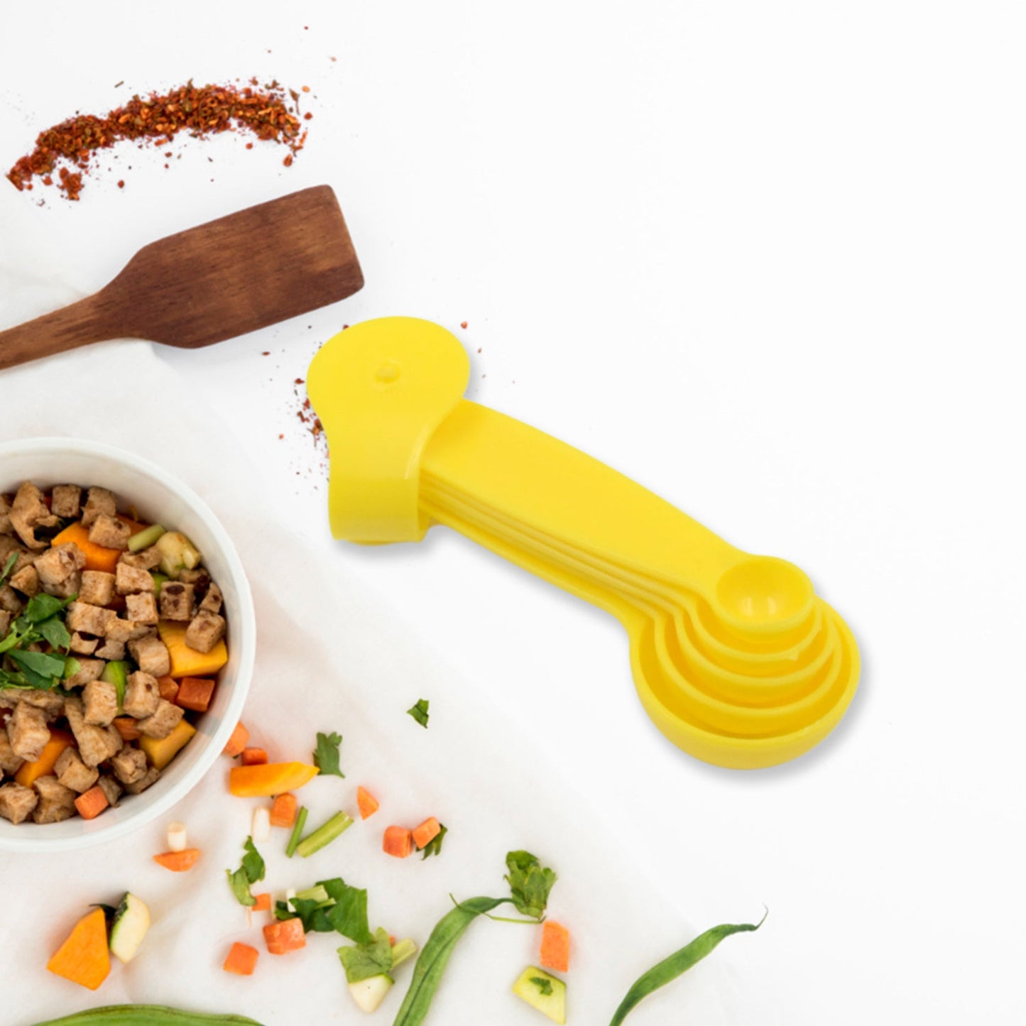 Plastic Measuring Spoons - Set of 5 - Springkart 