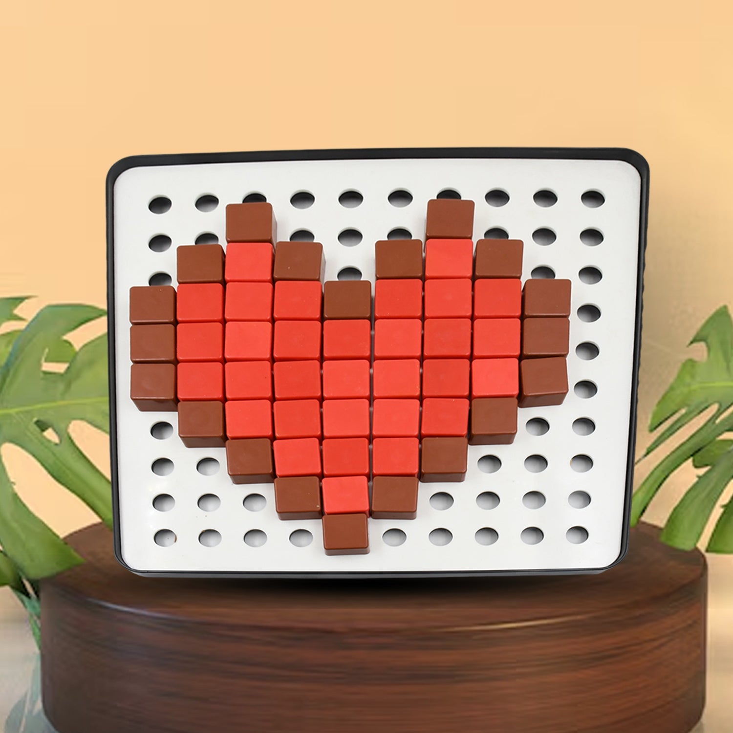 Pixel Cubes Toy for Children Early Education, Pixel Game Educational Board Games Board, Birthday Gift for Kids, Learning Math Toy, Brain Games, Math Puzzle (Approx 180 Cubes With Pixel Board & Book) - Springkart 