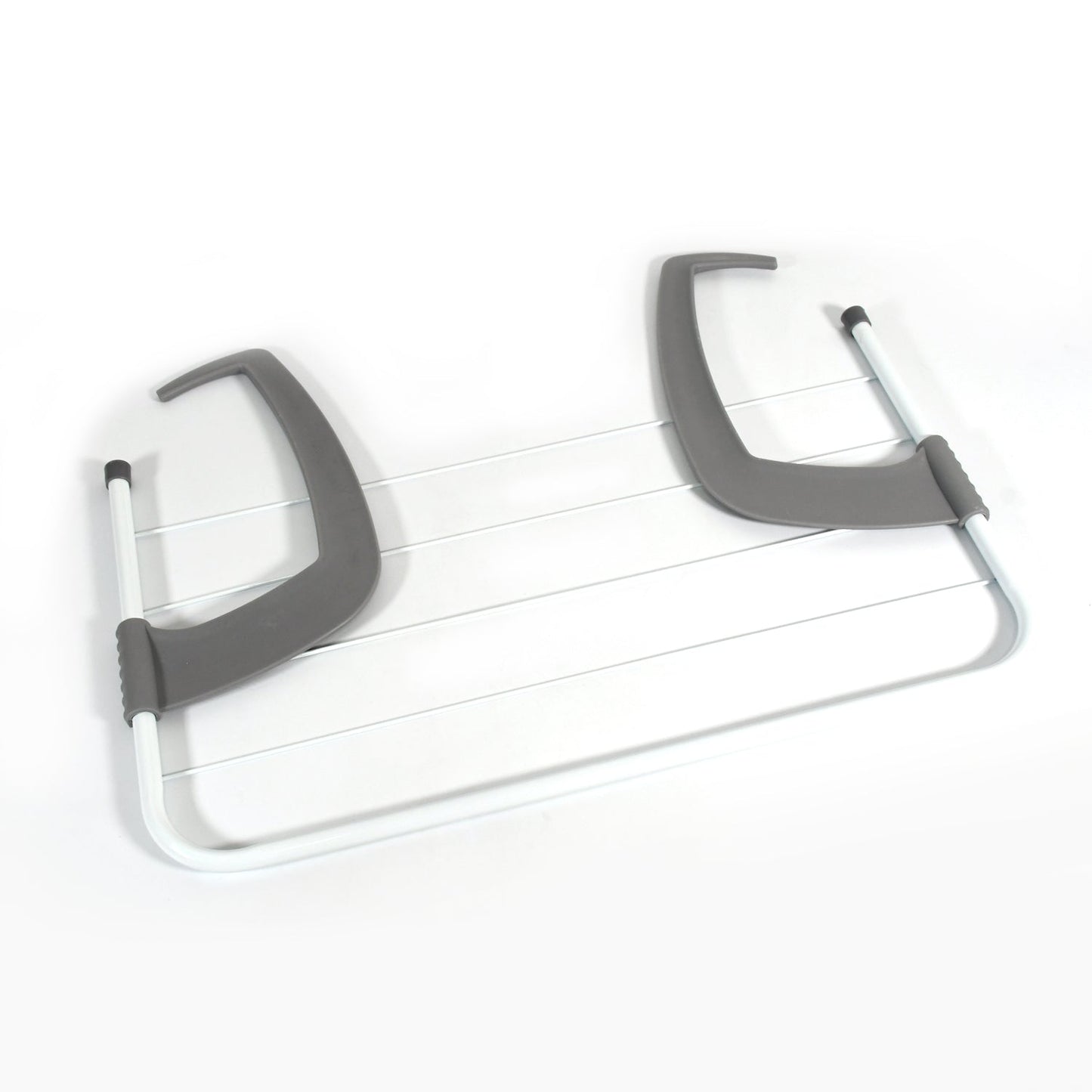 Metal Steel Folding Drying Rack for Clothes Balcony Laundry Hanger for Small Clothes Drying Hanger Metal Clothes Drying Stand, Socks and Plant Storage Holder Outdoor / Indoor Clothes-Towel Drying Rack Hanging on The Door Bathroom - Springkart 