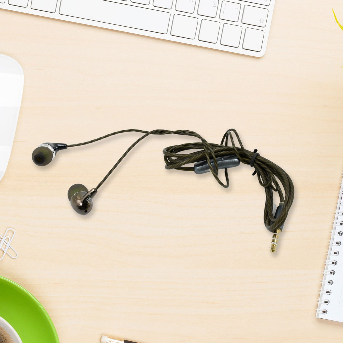 Universal Wired Earphone with Mic (1 Pc) - Springkart 
