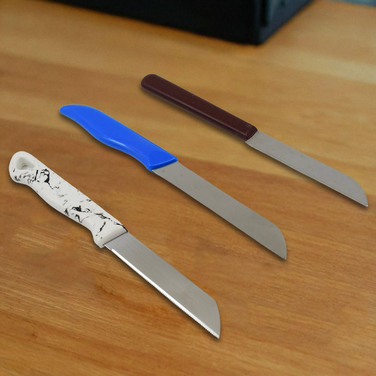Knife and Peeler, Stainless Steel Knife & Peeler Set (2 Pc Set / Mix Design) - Springkart 