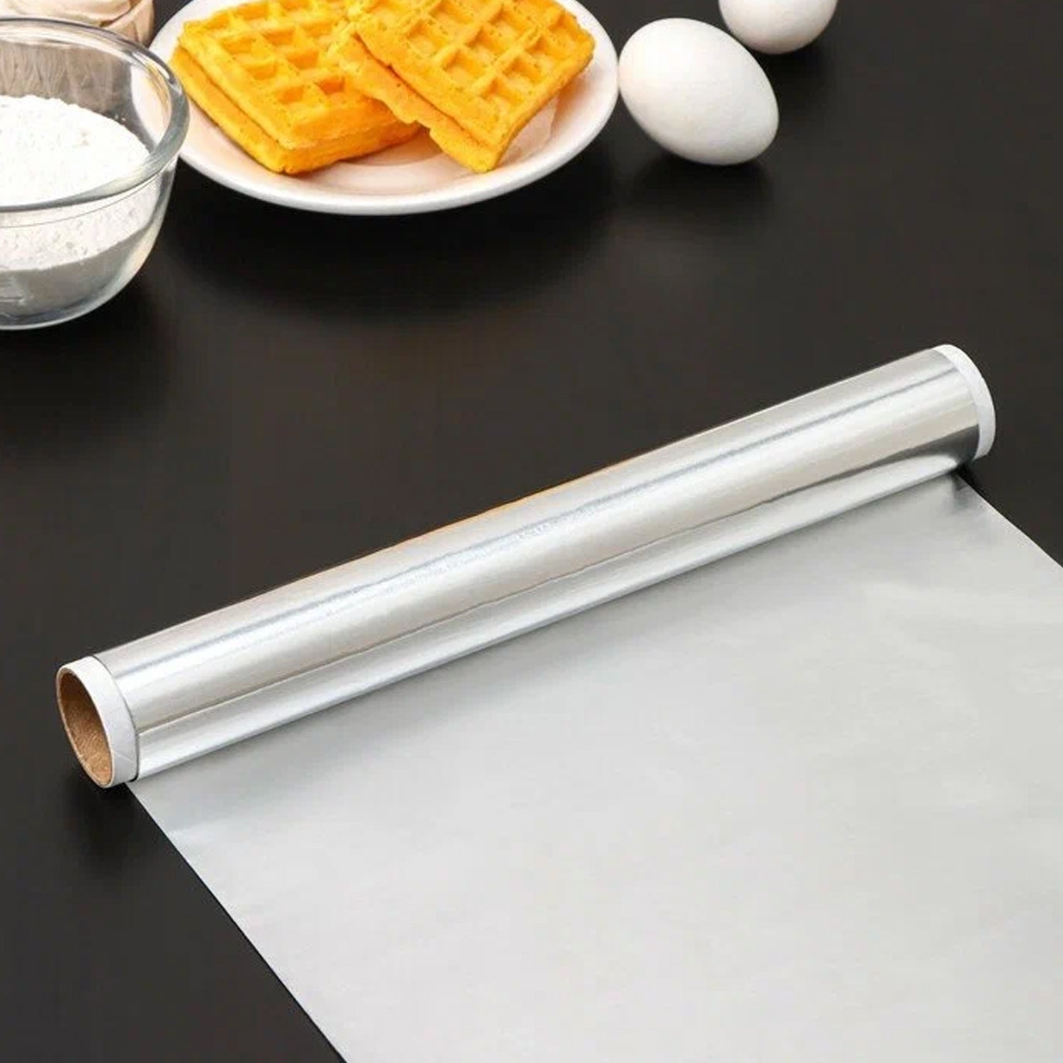 Premium Quality Food Grade Aluminum Foil Roll Heavy Duty Non Stick Thick Aluminum Foil Sheet Baking Grilling Tool 72Mtr (1Pc) - Springkart 